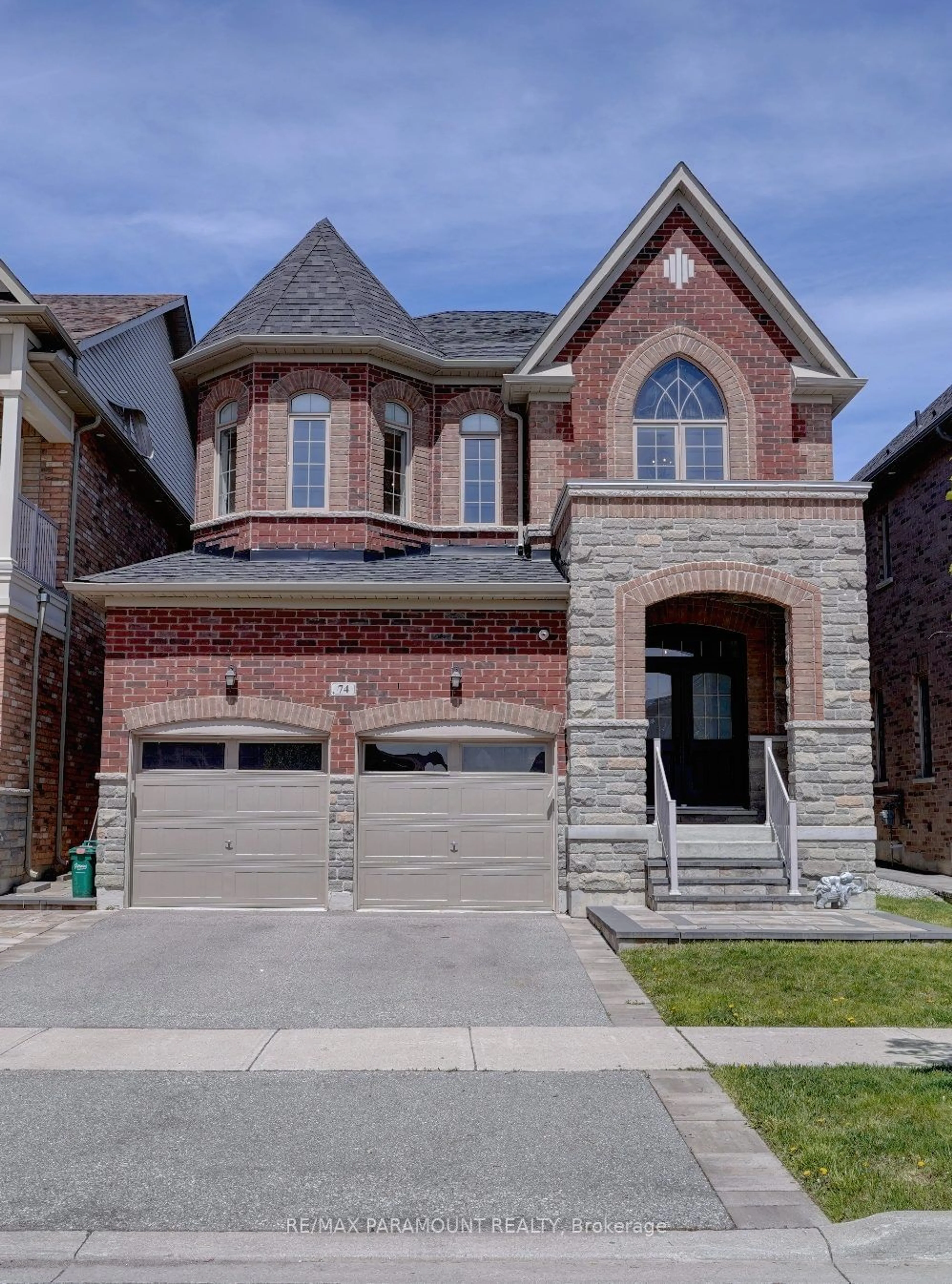 Home with brick exterior material for 74 Red Tree Dr, Vaughan Ontario L4H 4H7