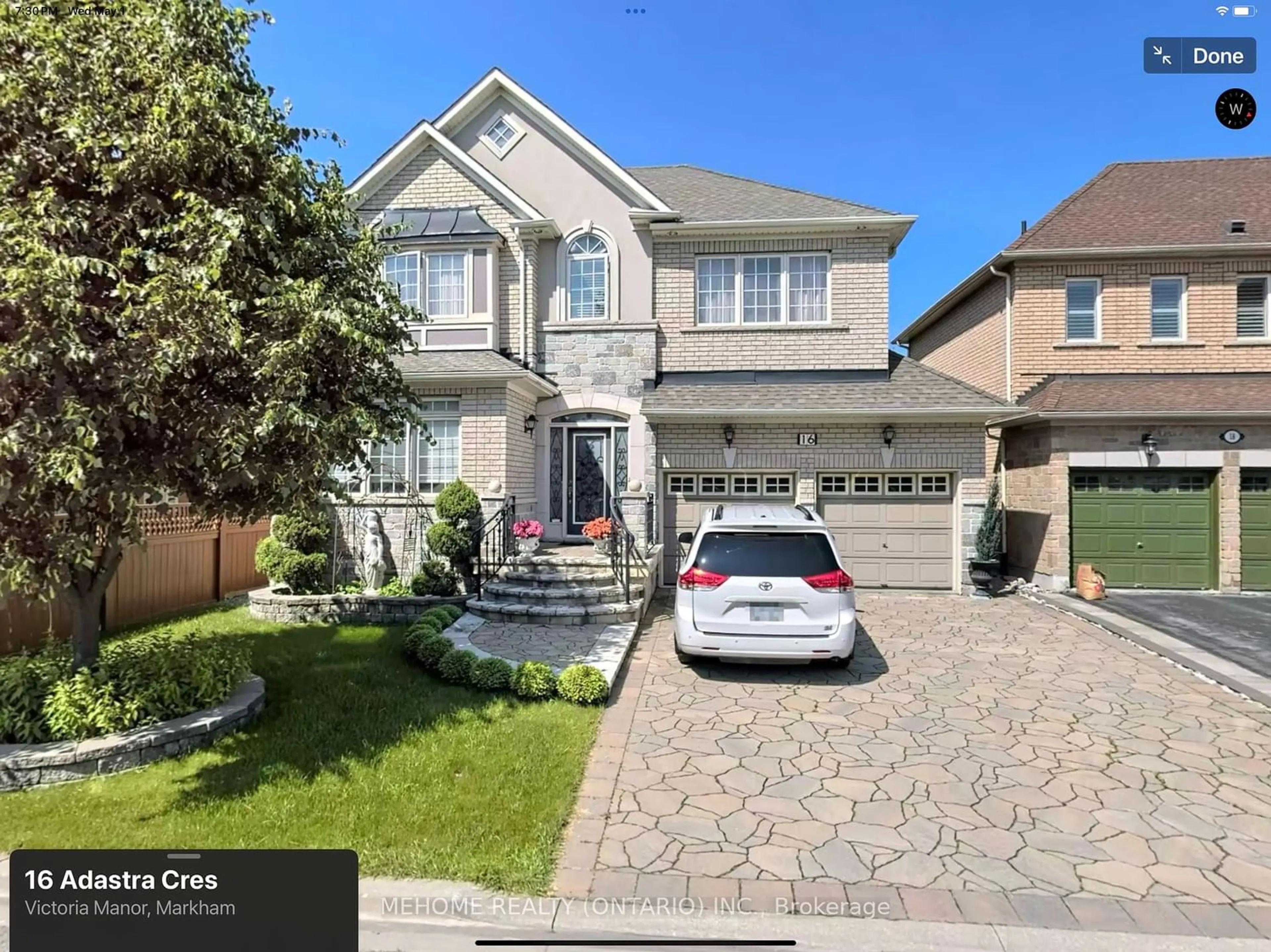 Frontside or backside of a home for 16 Adastra Cres, Markham Ontario L6C 3G8