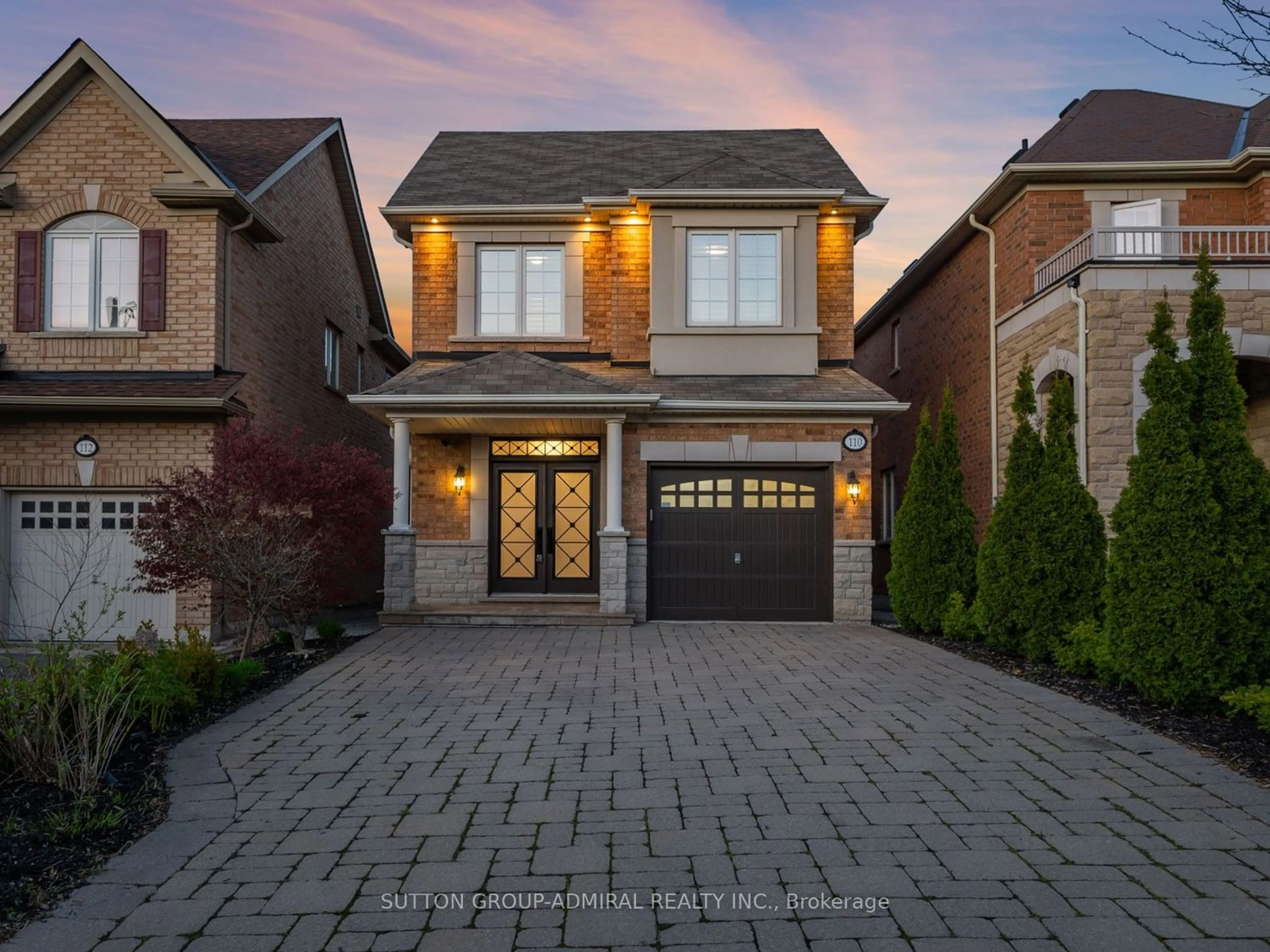 Home with brick exterior material for 110 White Spruce Cres, Vaughan Ontario L6A 4B7