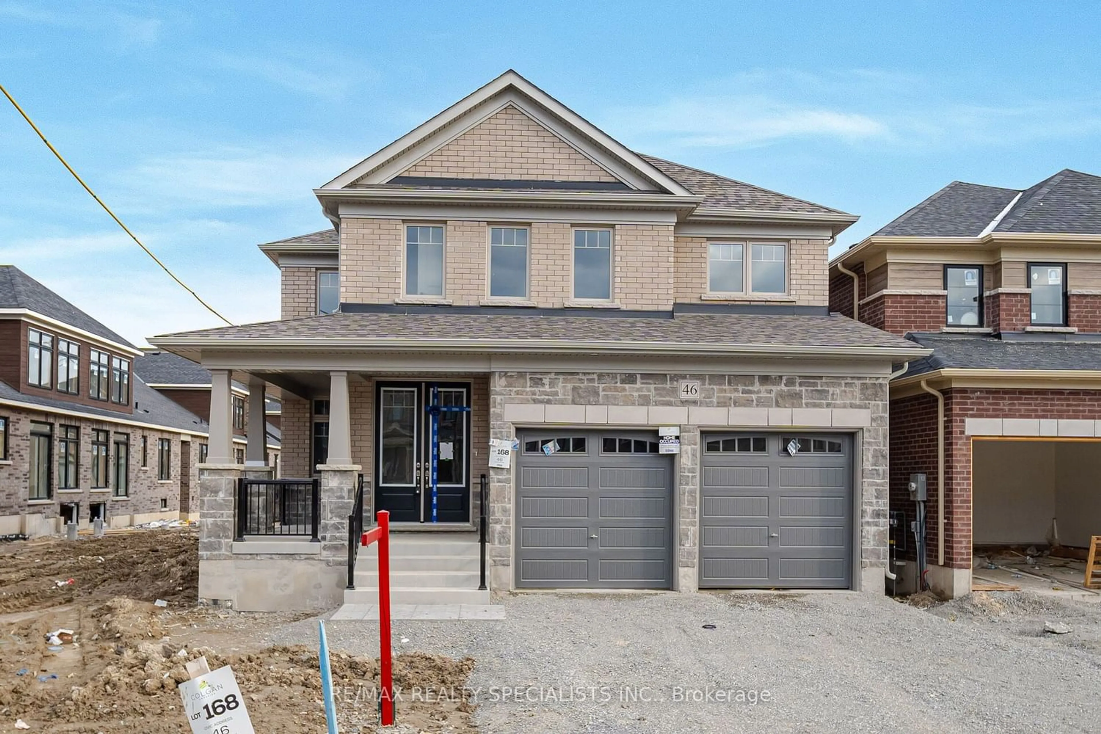 Home with brick exterior material for 46 Sparrow Way, Adjala-Tosorontio Ontario L0G 1W0
