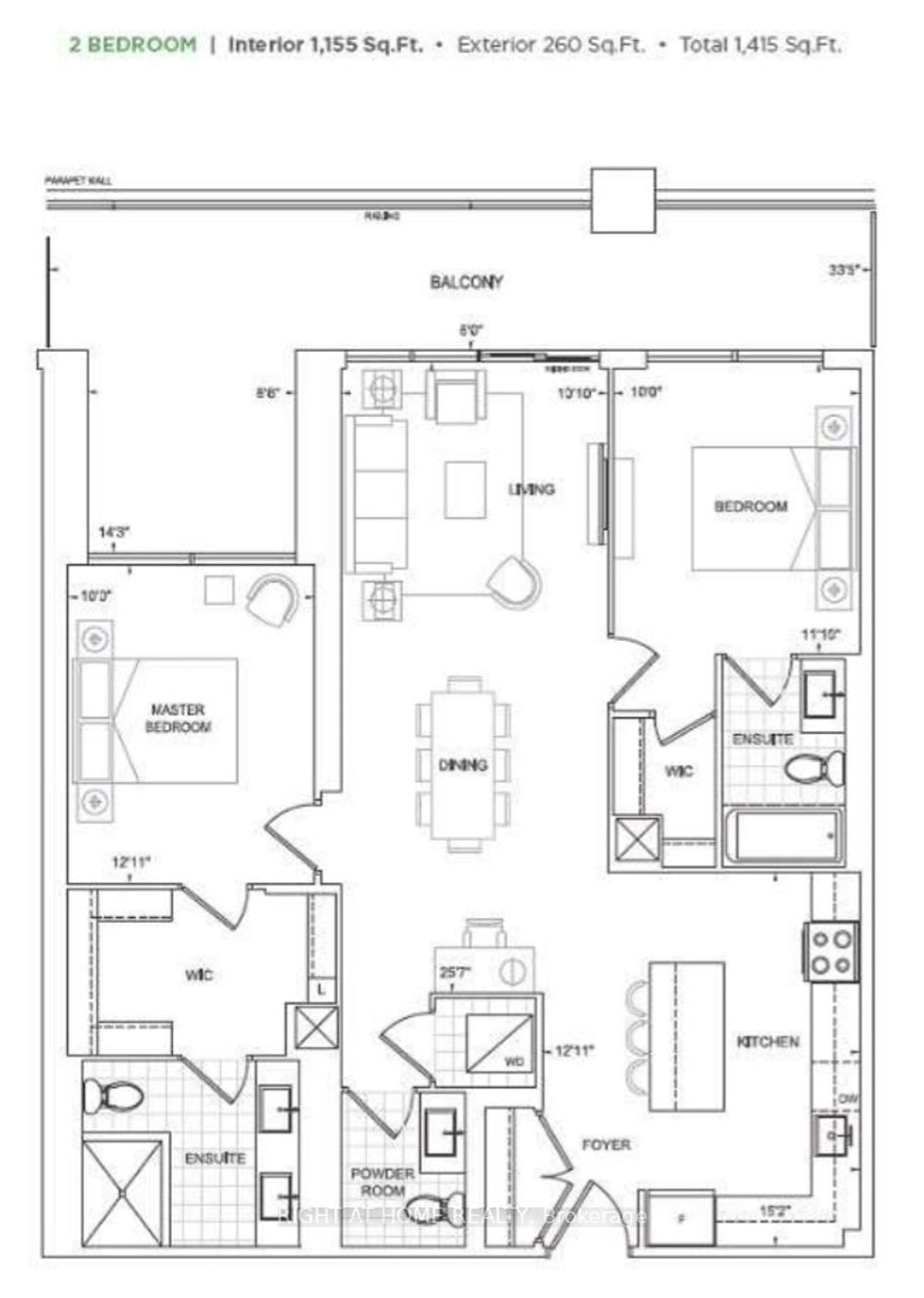 Floor plan for 8960 Jane St #226, Vaughan Ontario L4K 2M9