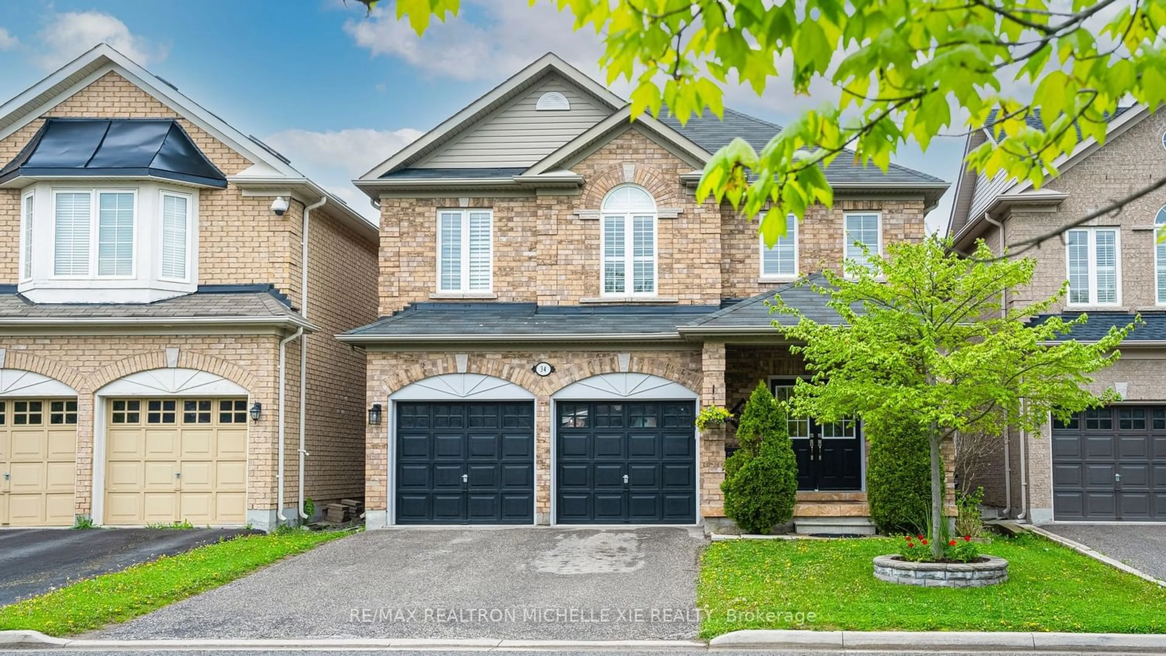 Home with brick exterior material for 34 Kentview Cres, Markham Ontario L6B 0L6