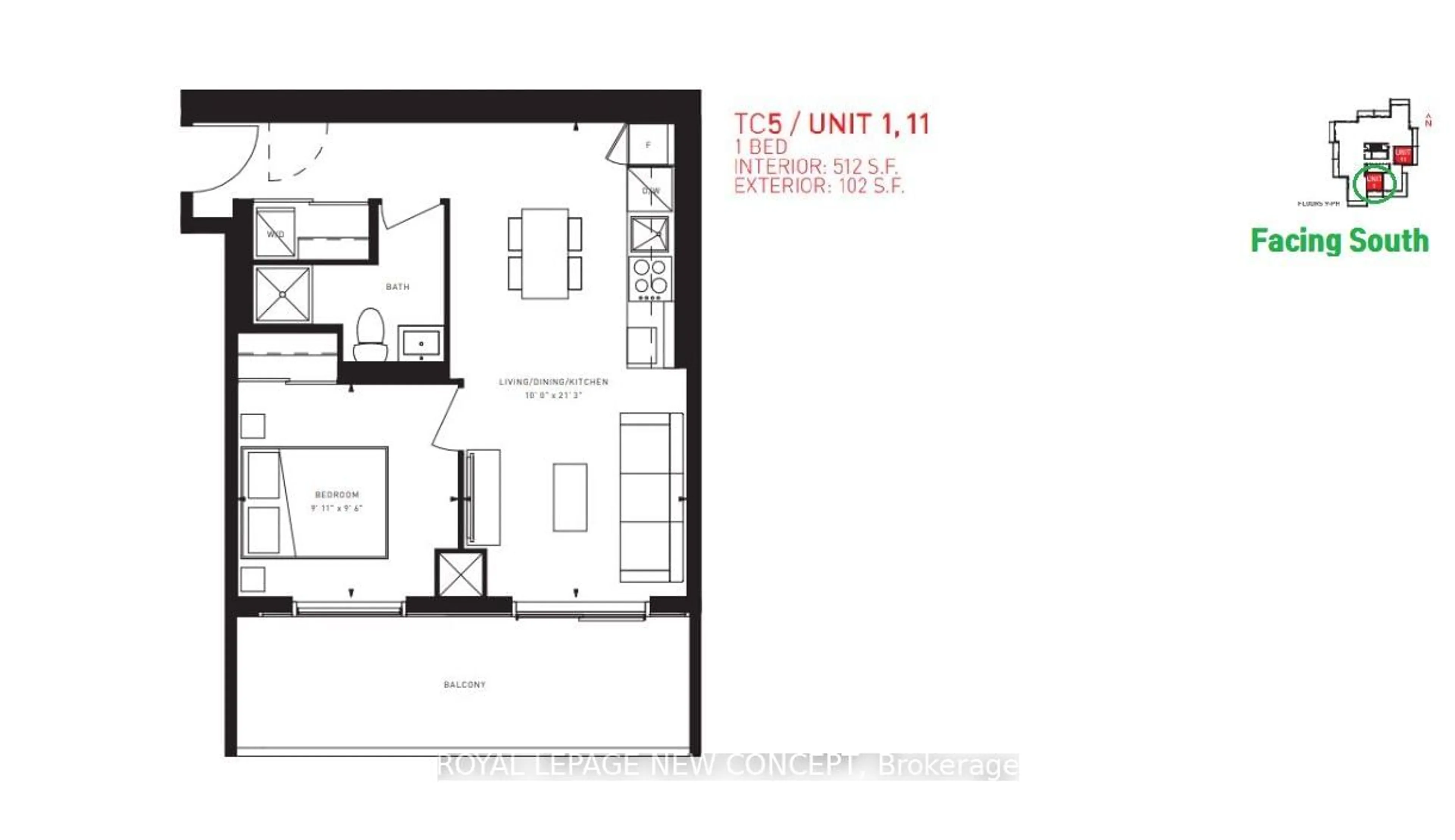 Floor plan for 7890 Jane St #901, Vaughan Ontario L4K 0K9