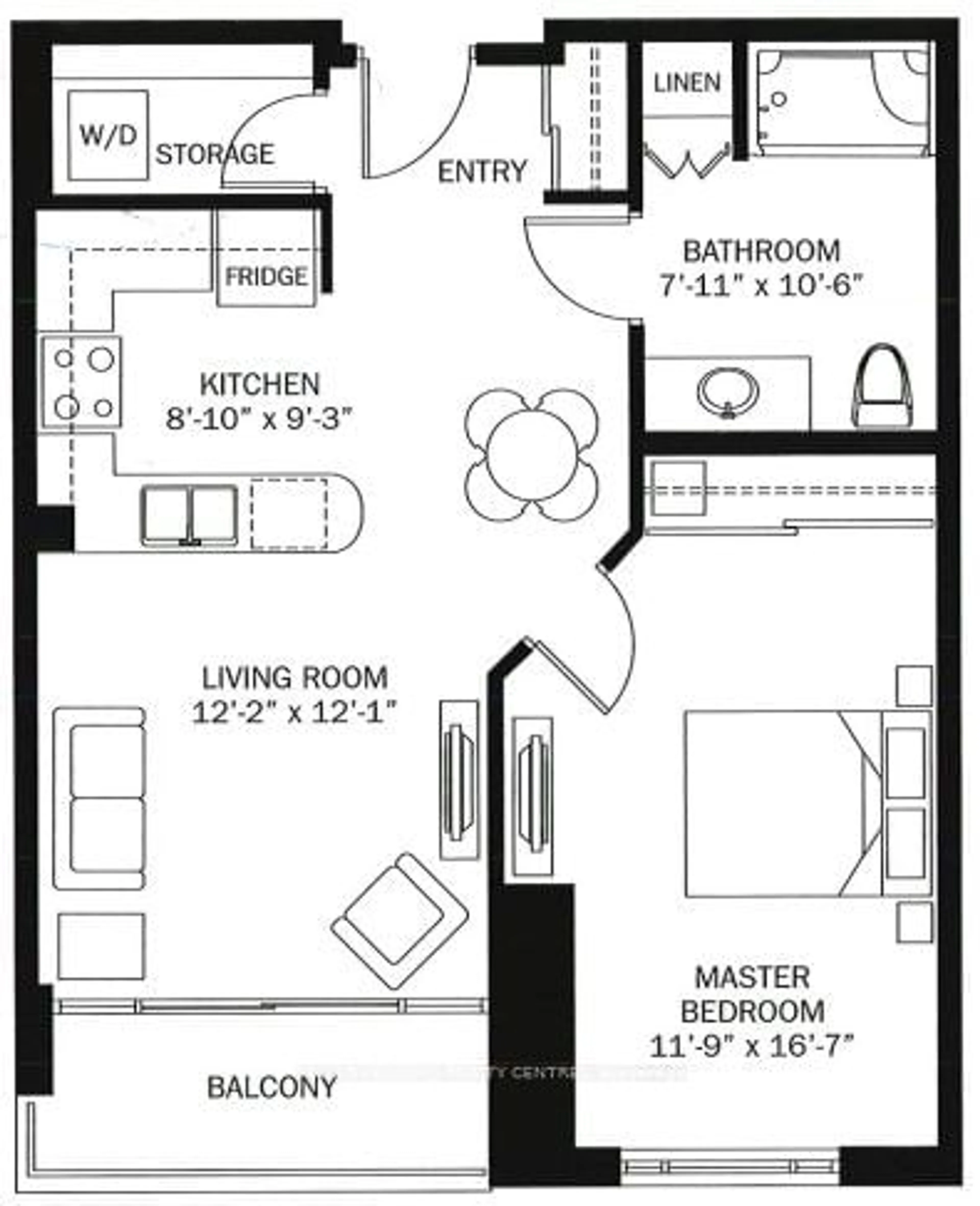 Floor plan for 420 William Graham Dr #124, Aurora Ontario L4G 1L7