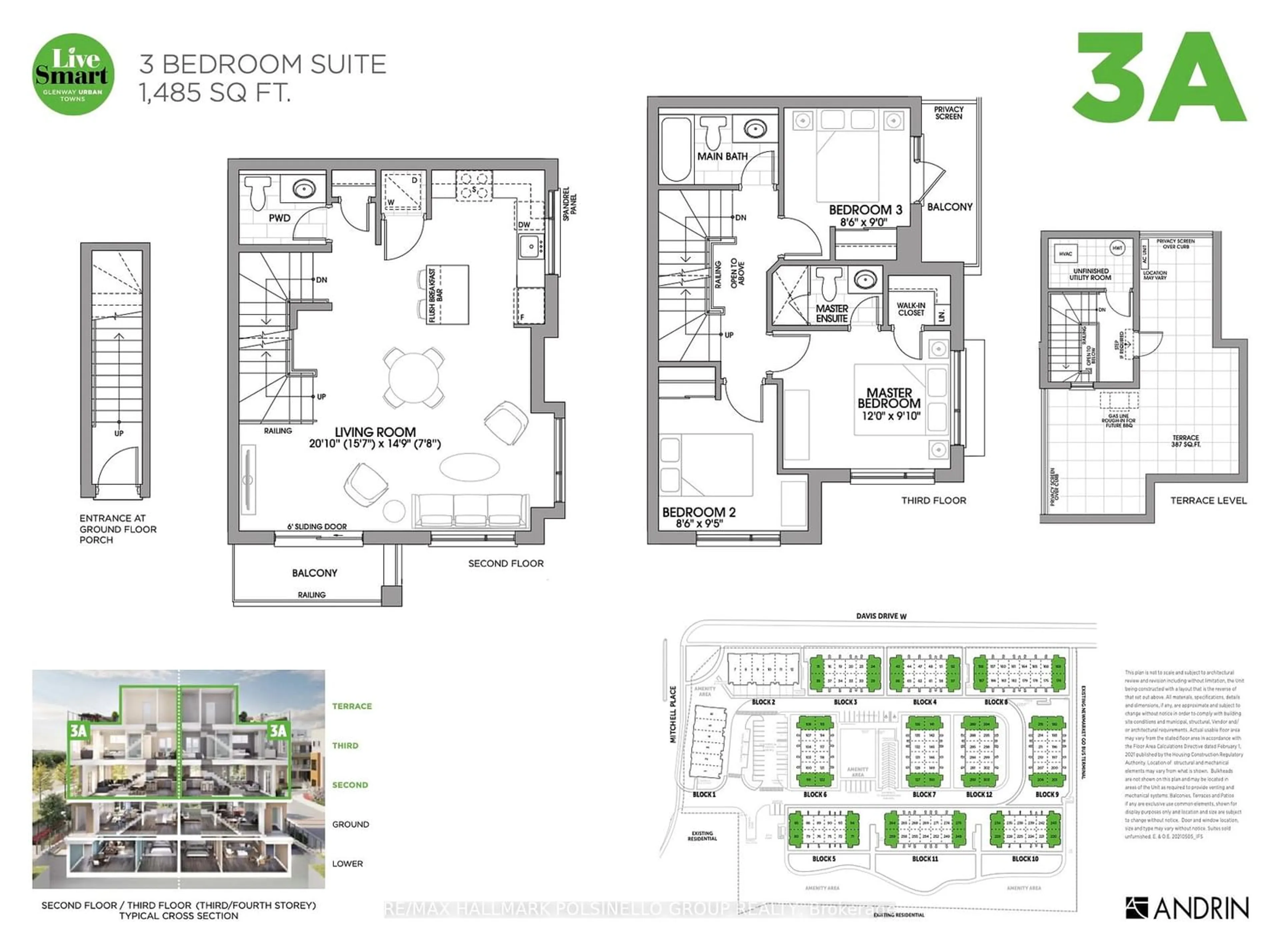 Floor plan for 24 Lytham Green Circ #14, Newmarket Ontario L3Y 4V9