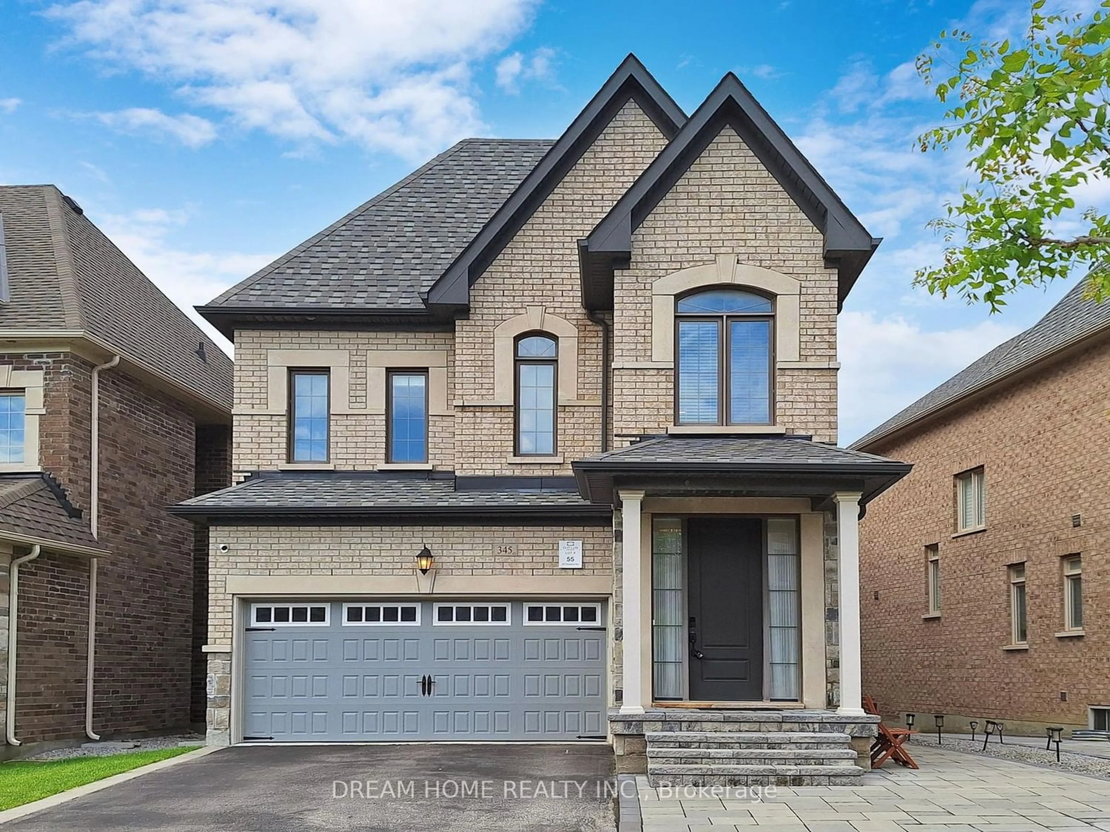 Home with brick exterior material for 345 Chouinard Way, Aurora Ontario L4G 1A6