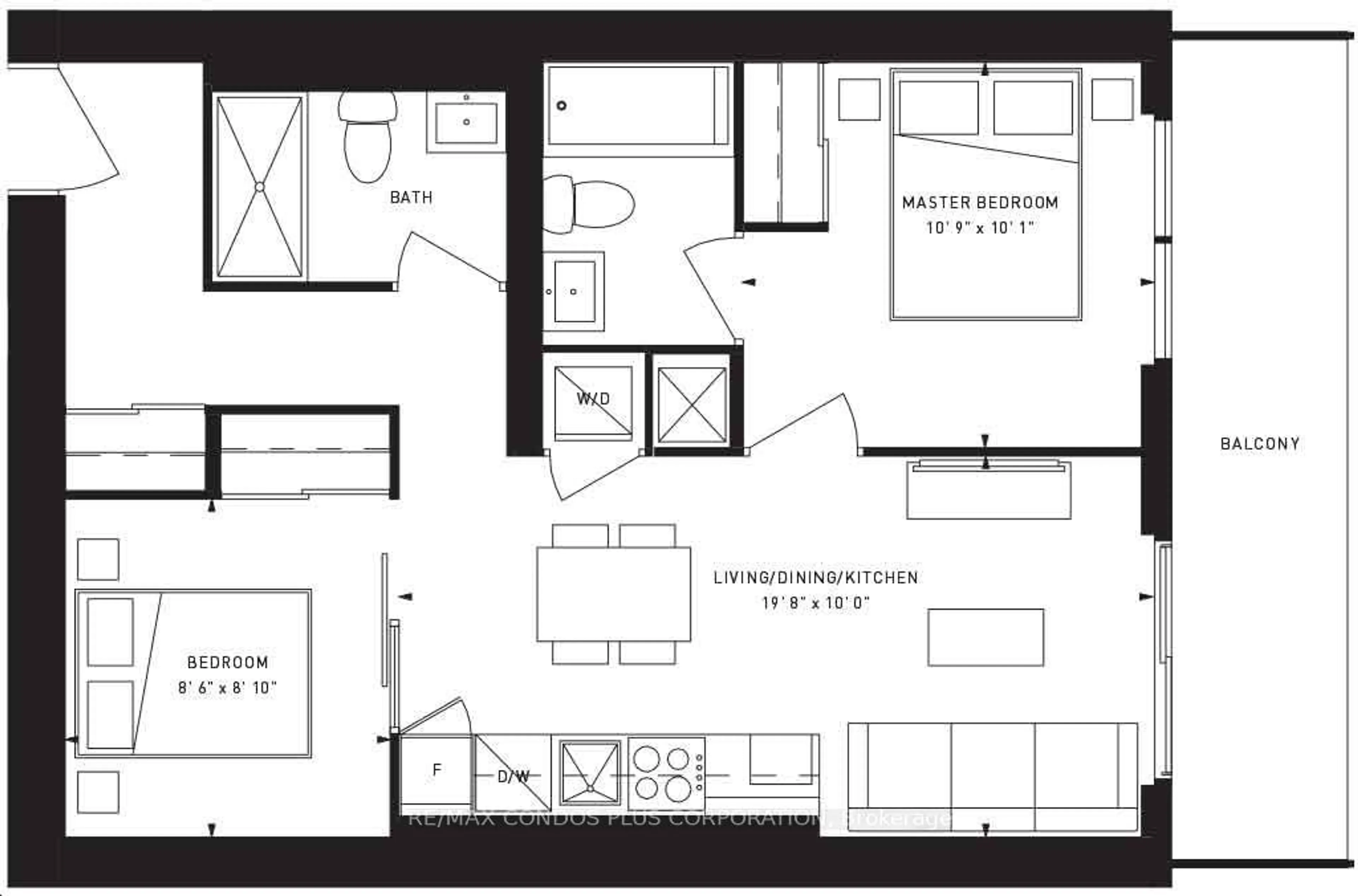 Floor plan for 950 Portage Pkwy #1003, Vaughan Ontario L4K 0J7