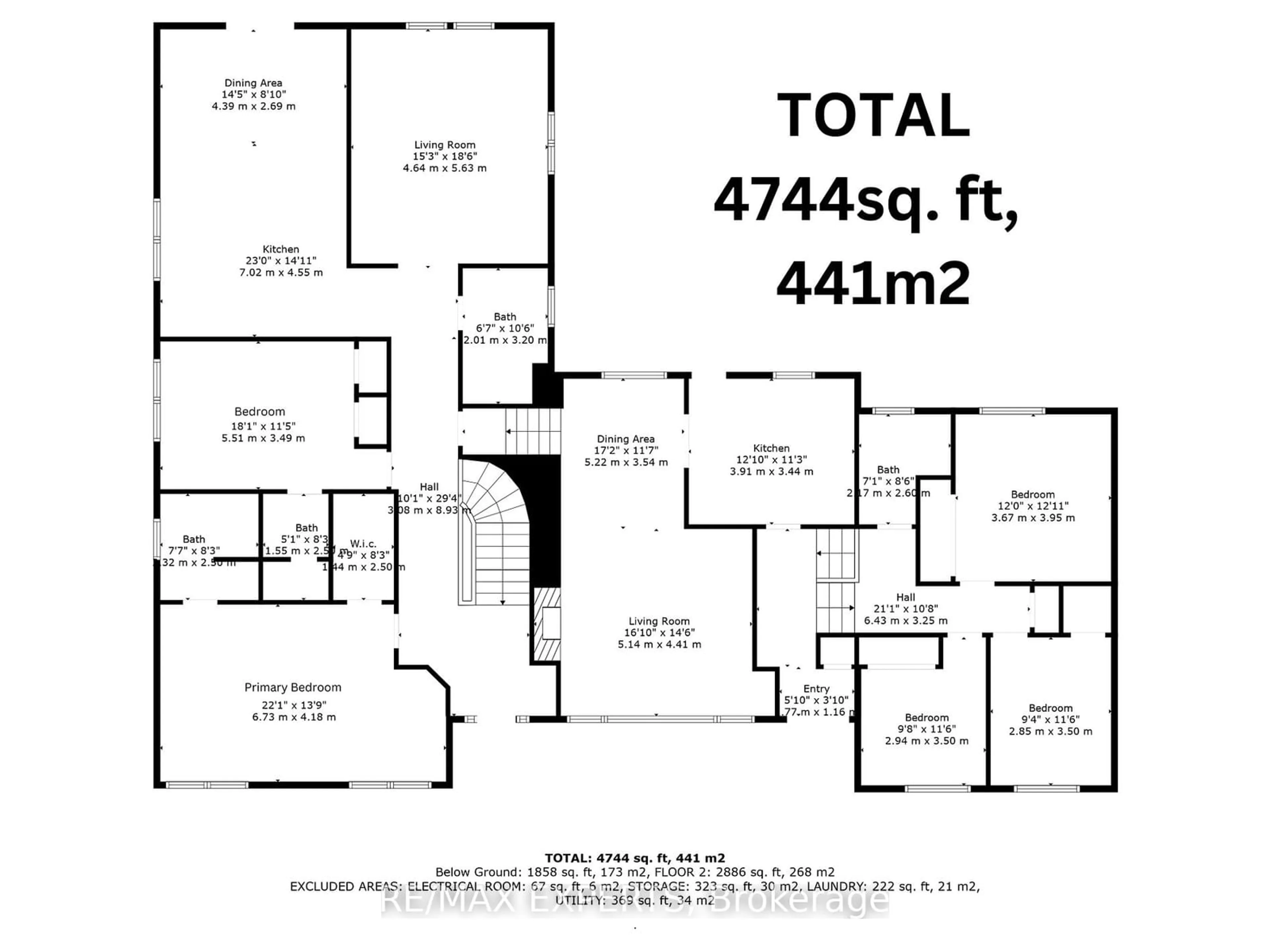 Floor plan for 9725 Keele St, Vaughan Ontario L6A 3Y5