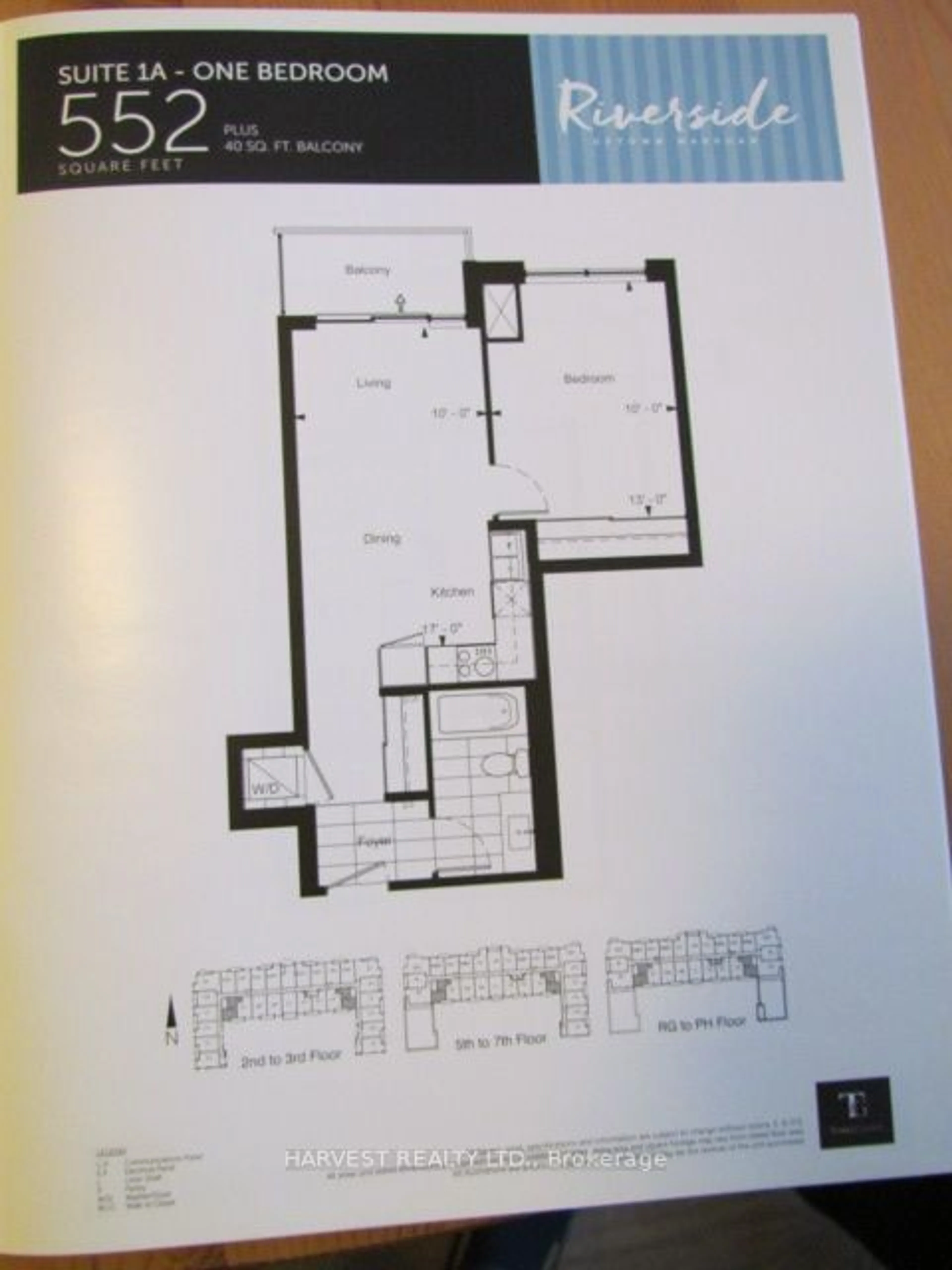 Floor plan for 28 Uptown Dr #526, Markham Ontario L3R 5M8