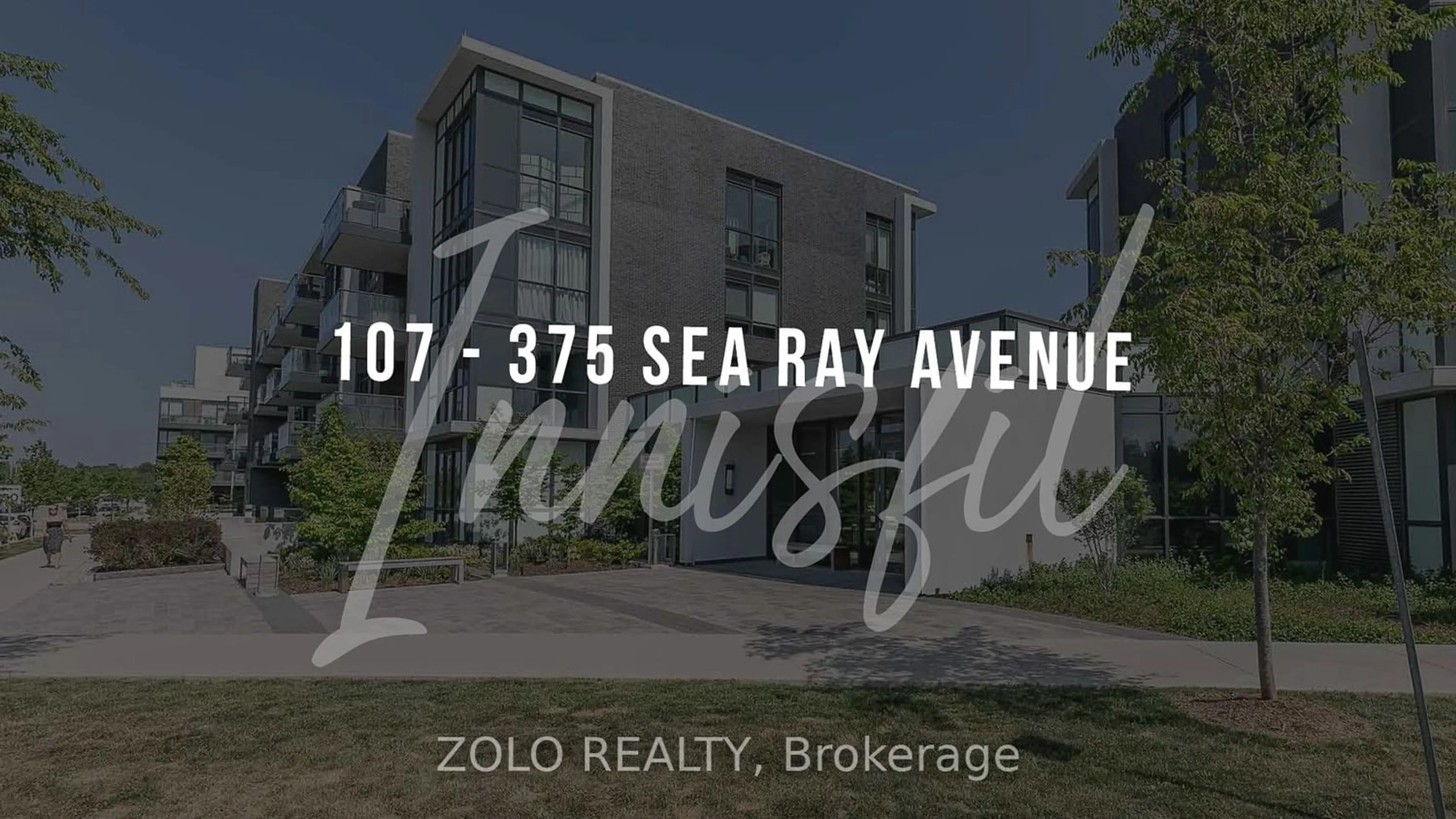 A pic from exterior of the house or condo, the street view for 375 Sea Ray Ave #107, Innisfil Ontario L9S 0N9