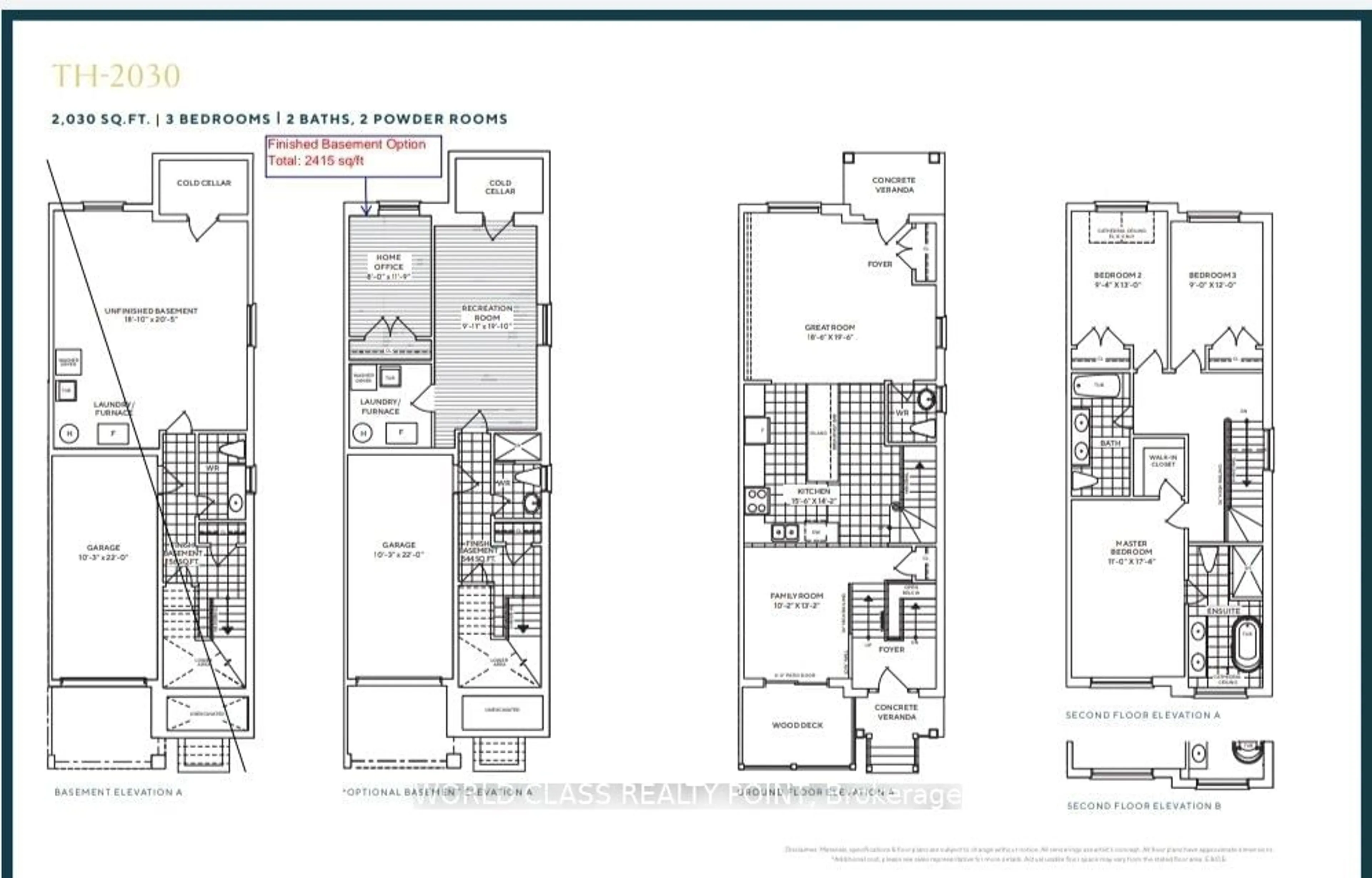 Floor plan for 133 Seguin St, Richmond Hill Ontario L4E 1H8