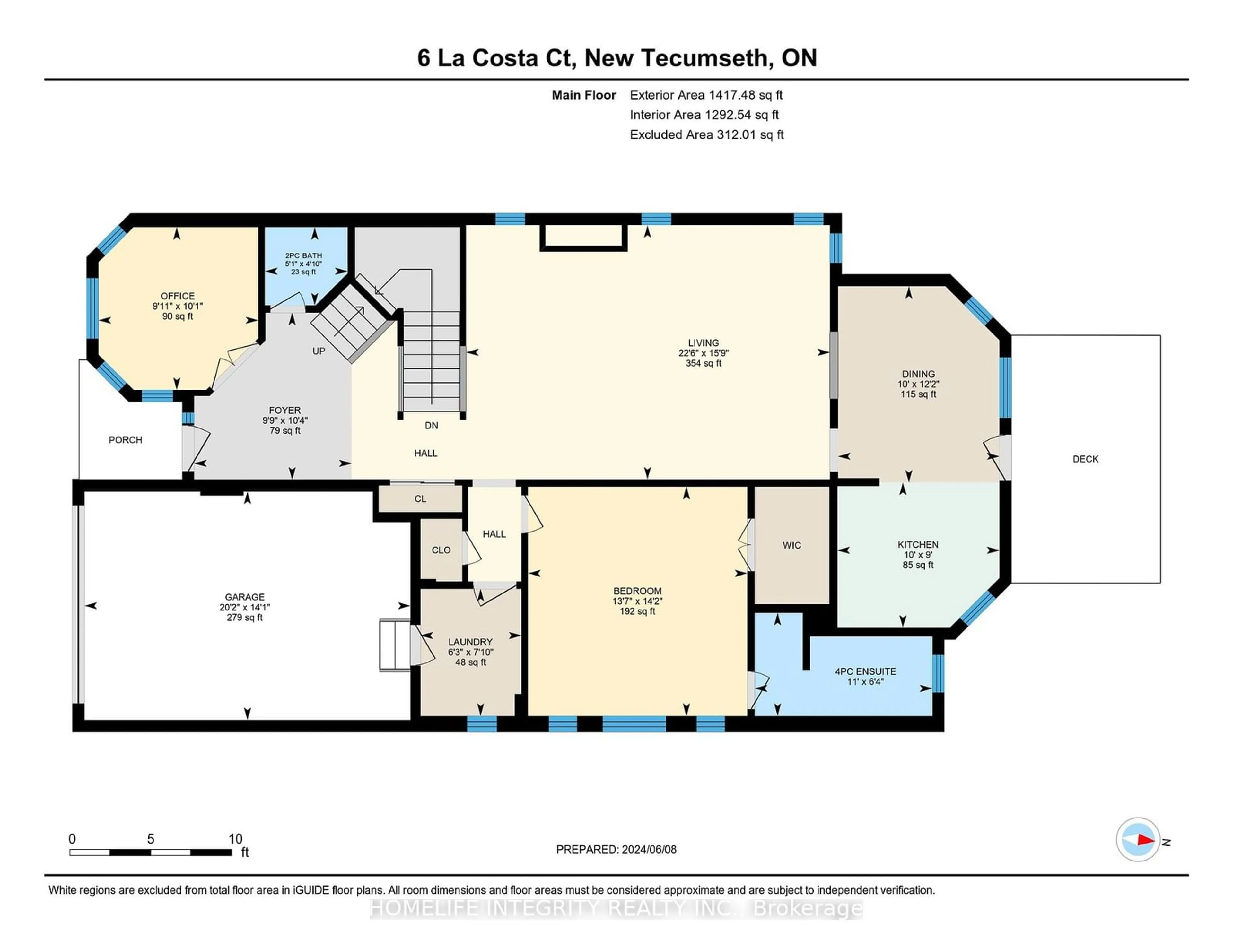 Floor plan for 6 La Costa Crt, New Tecumseth Ontario L9R 1Z4