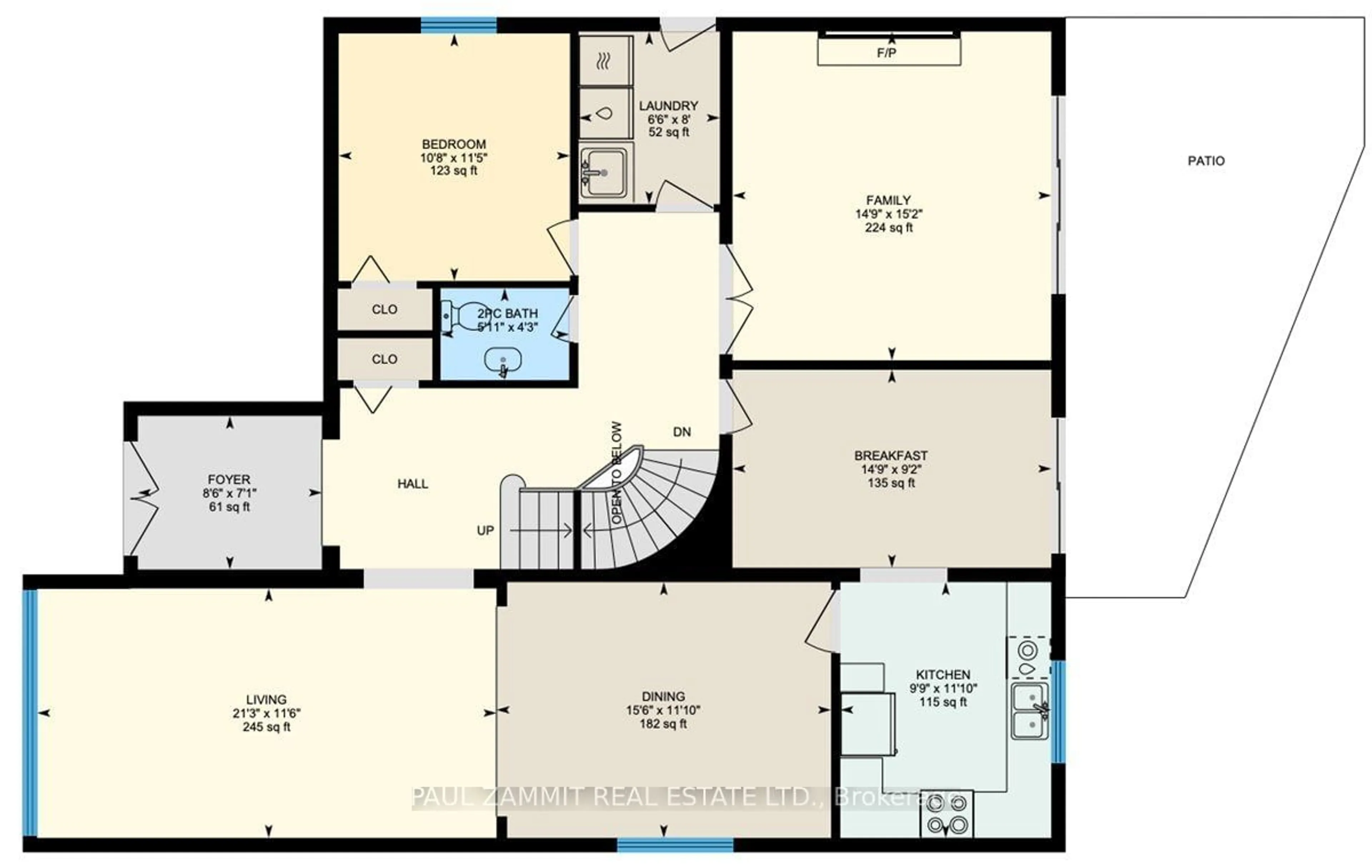 Floor plan for 4 Granada Crt, Markham Ontario L3T 4V4