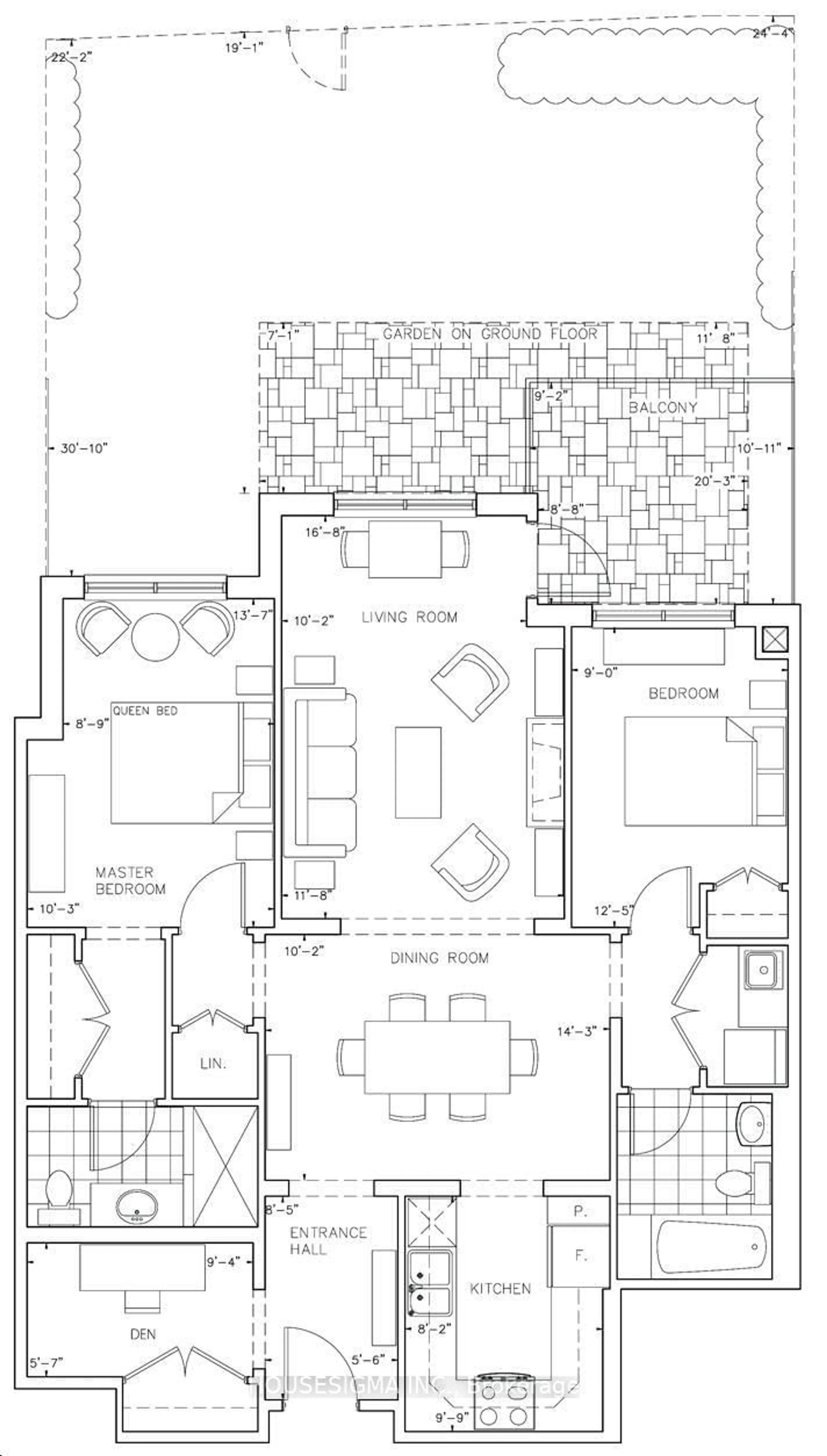 Floor plan for 80 Burns Blvd #235, King Ontario L7B 0B3