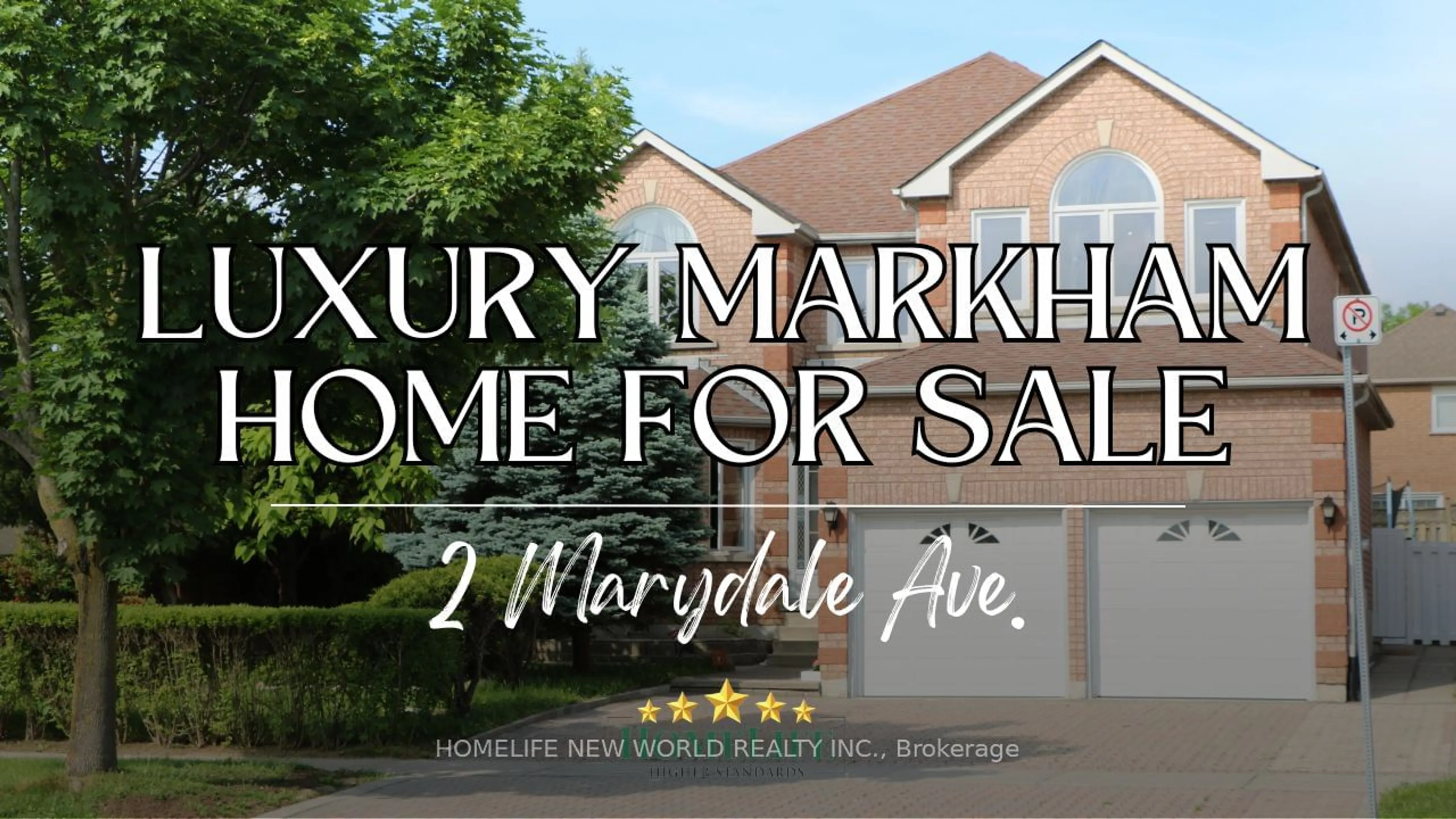 Home with vinyl exterior material for 2 Marydale Ave, Markham Ontario L3S 3N4