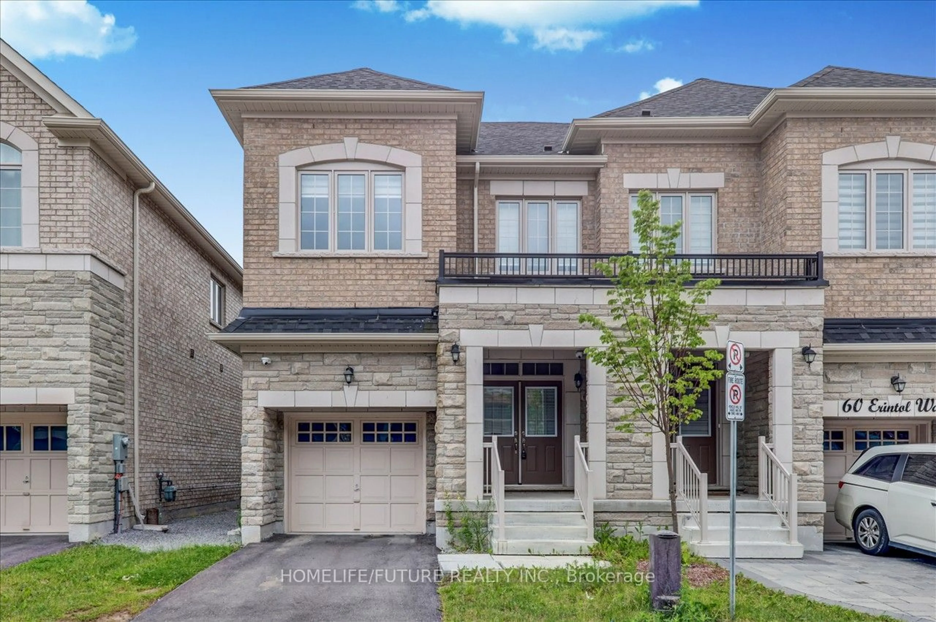 Home with brick exterior material for 58 Erintol Way, Markham Ontario L3S 0E6