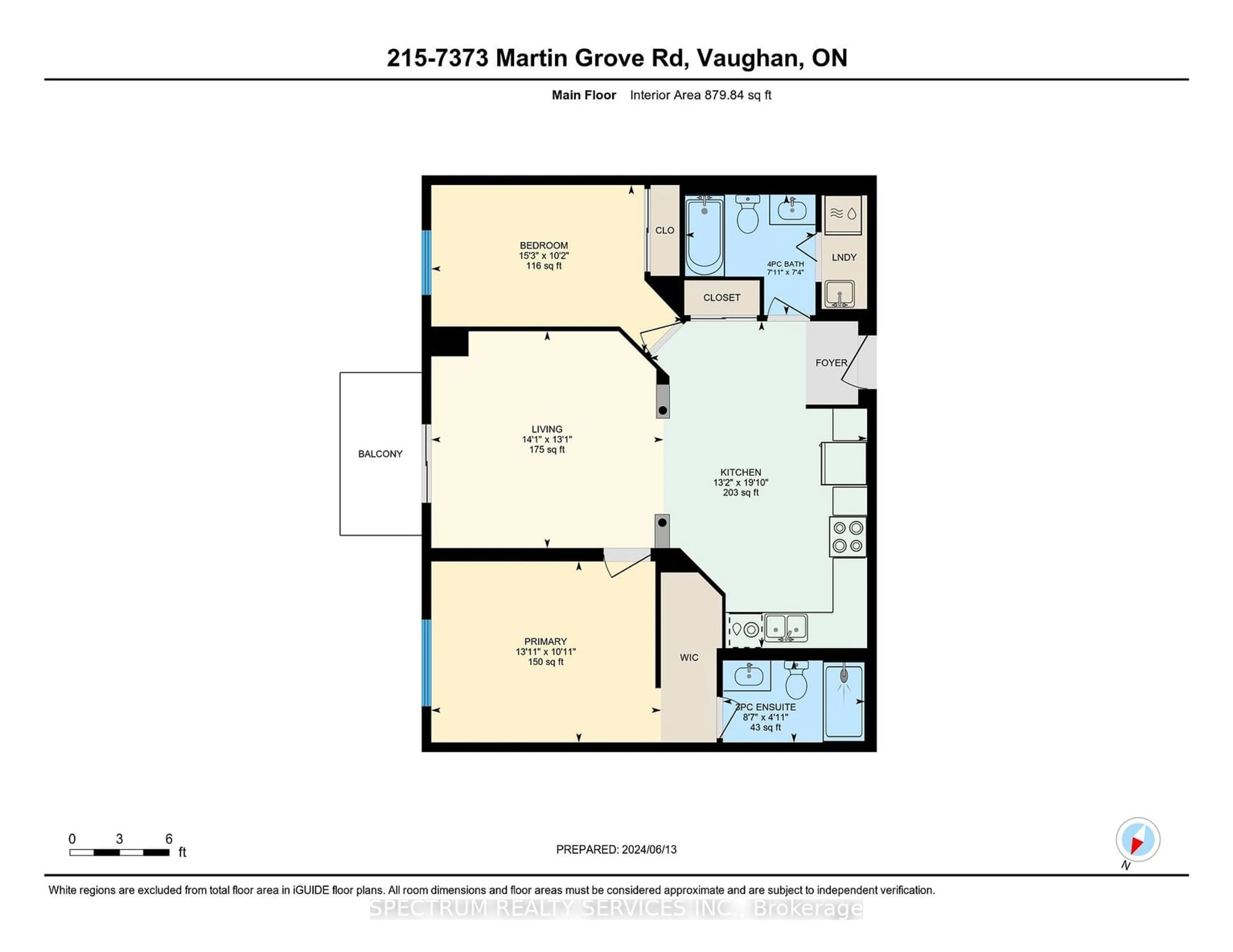 Floor plan for 7373 Martin Grove Rd #215, Vaughan Ontario L4L 9K1
