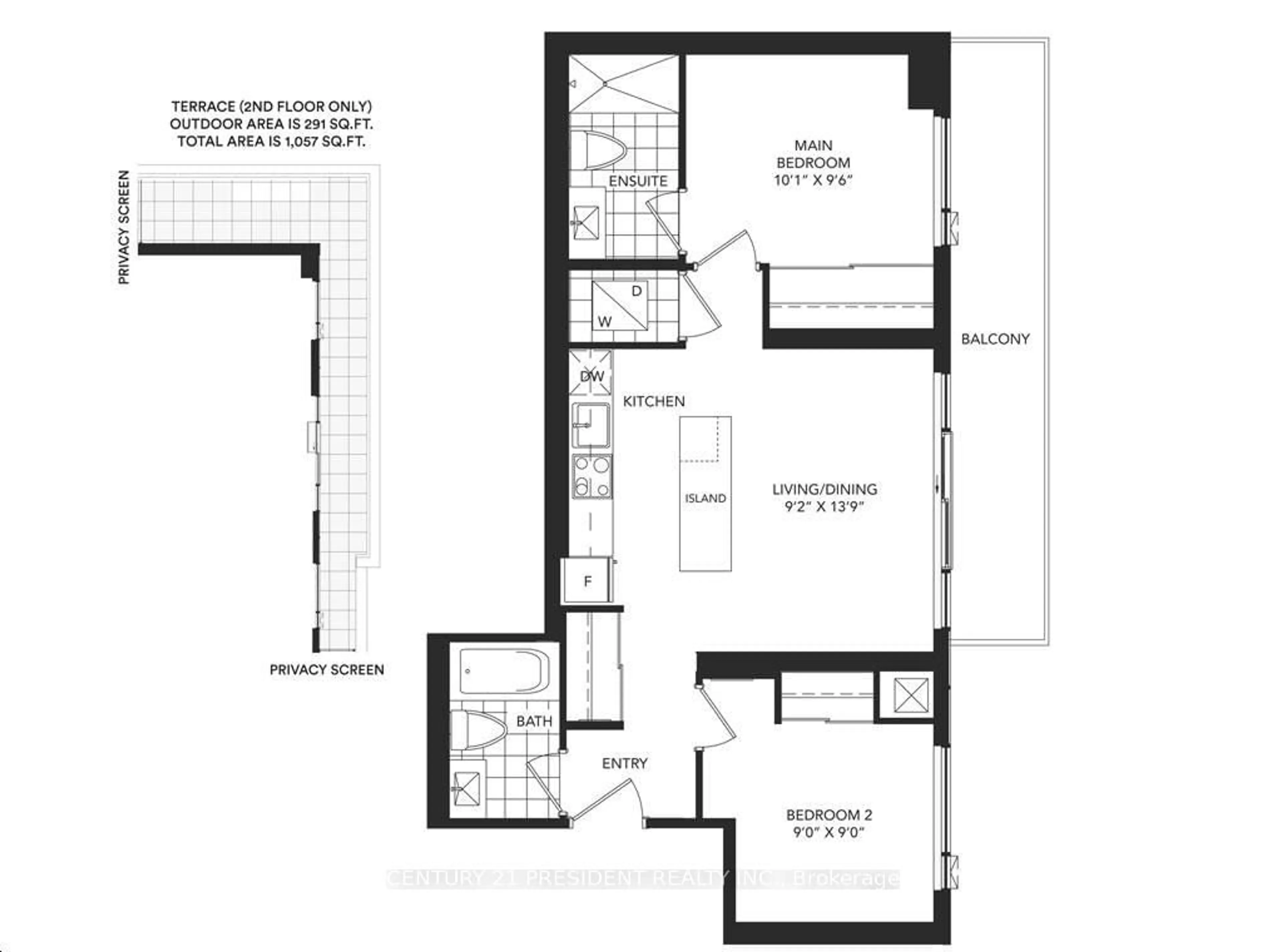 Floor plan for 7950 Bathurst St #2503, Markham Ontario L4J 0L4