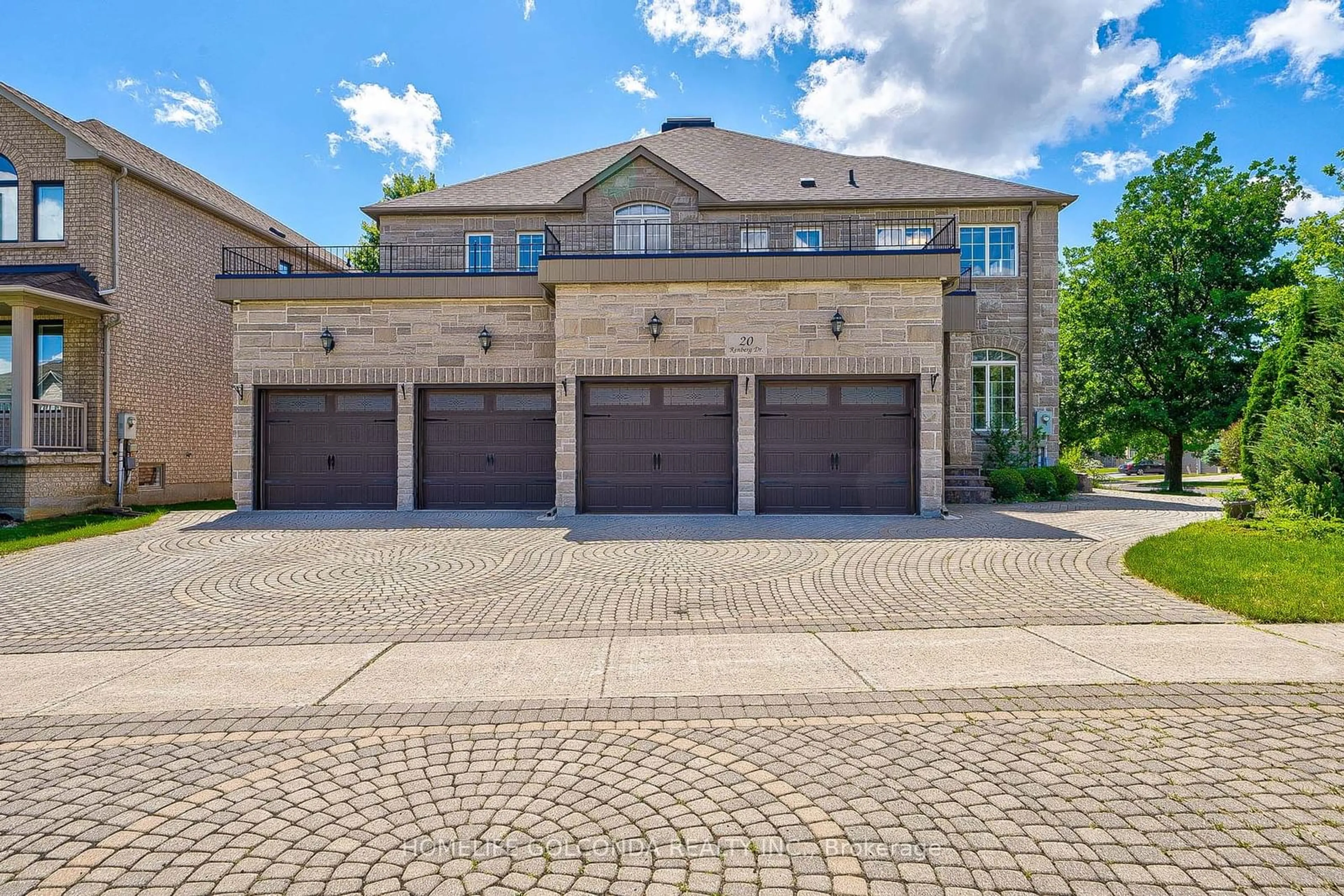 Home with brick exterior material for 20 Renberg Dr, Markham Ontario L6C 1Y4