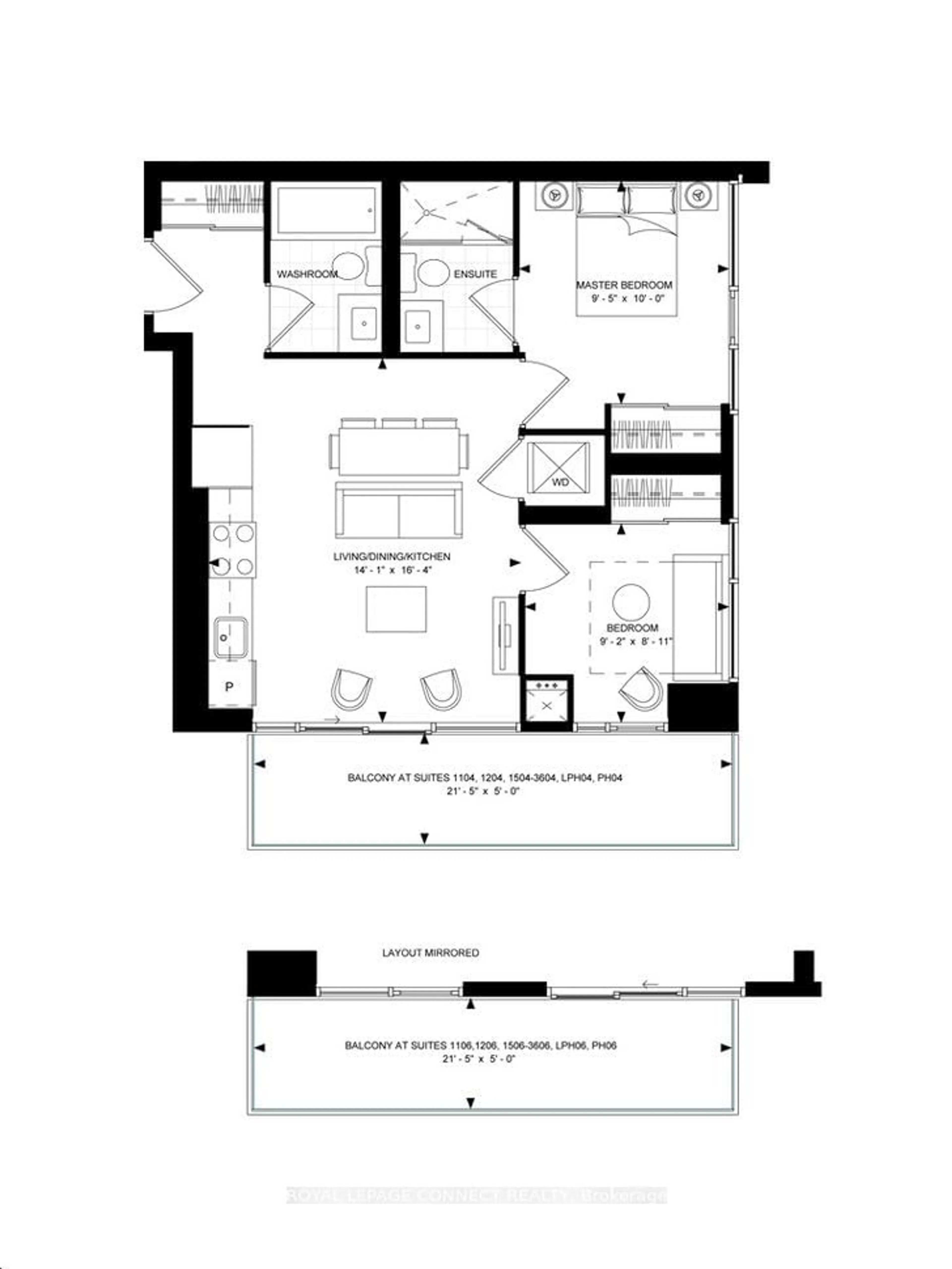 Floor plan for 7895 Jane St #3406, Vaughan Ontario L4K 0K2