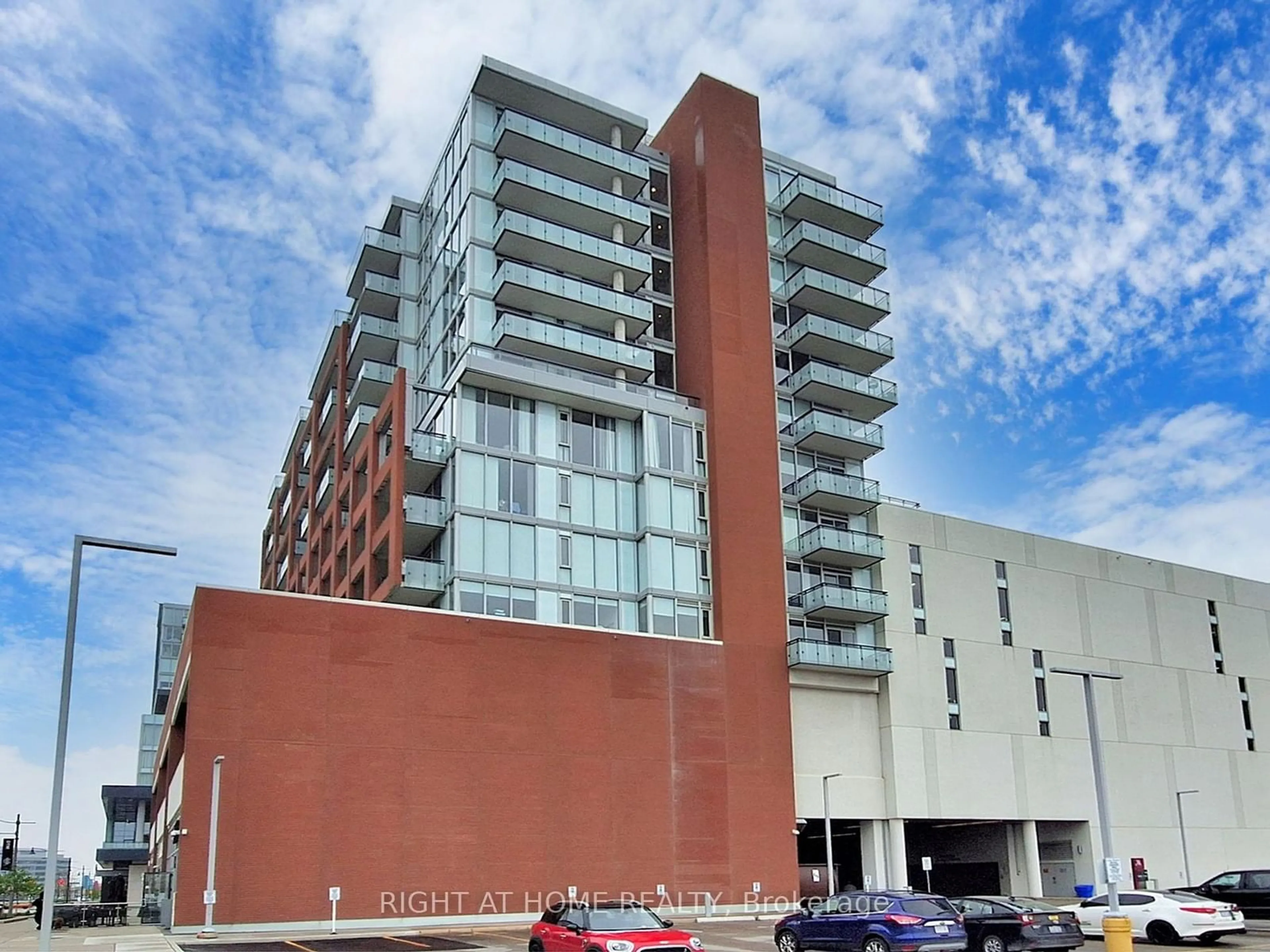 A pic from exterior of the house or condo, the front or back of building for 180 Enterprise Blvd #505, Markham Ontario L6G 0G4