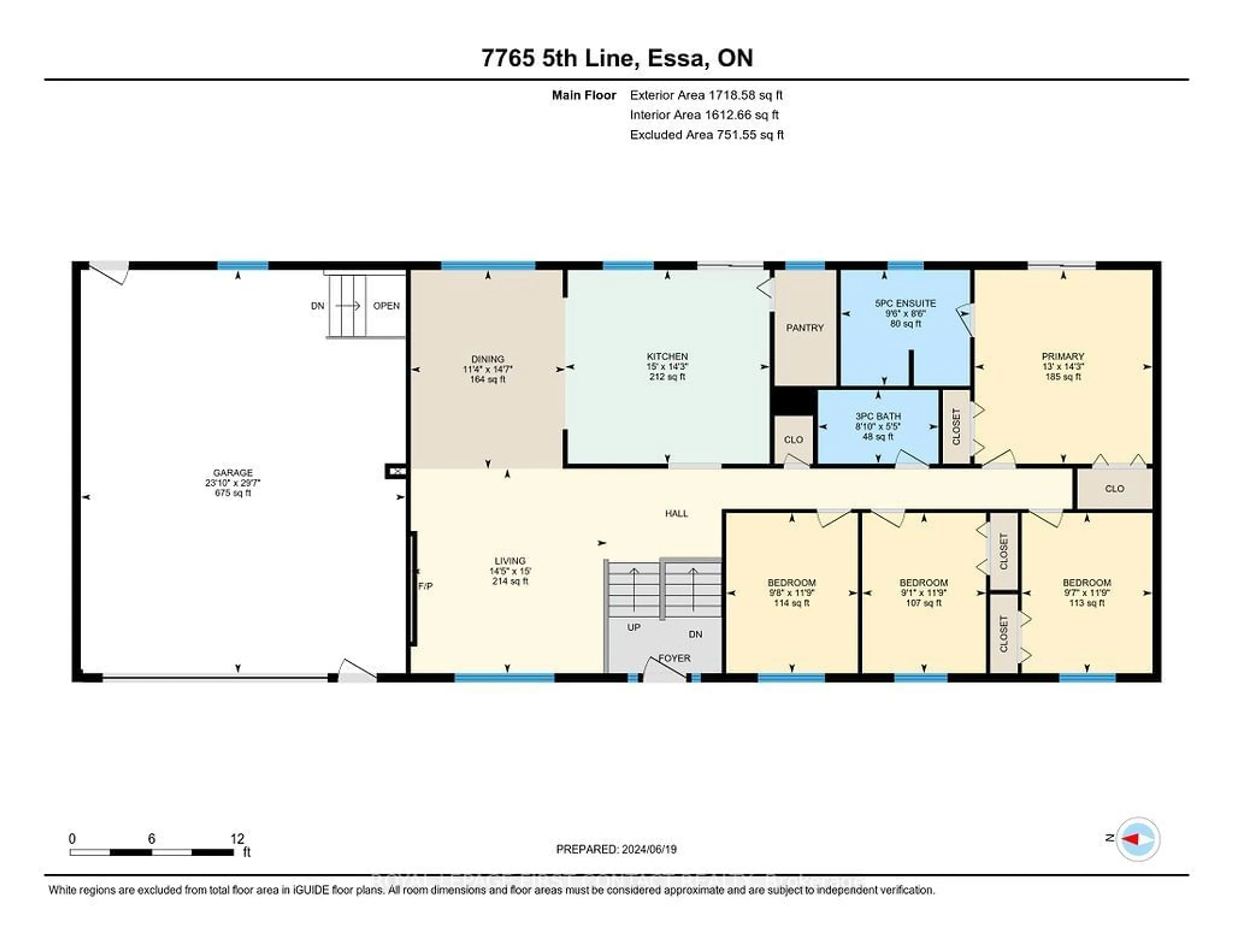 Floor plan for 7765 5th Line, Essa Ontario L0M 1B1