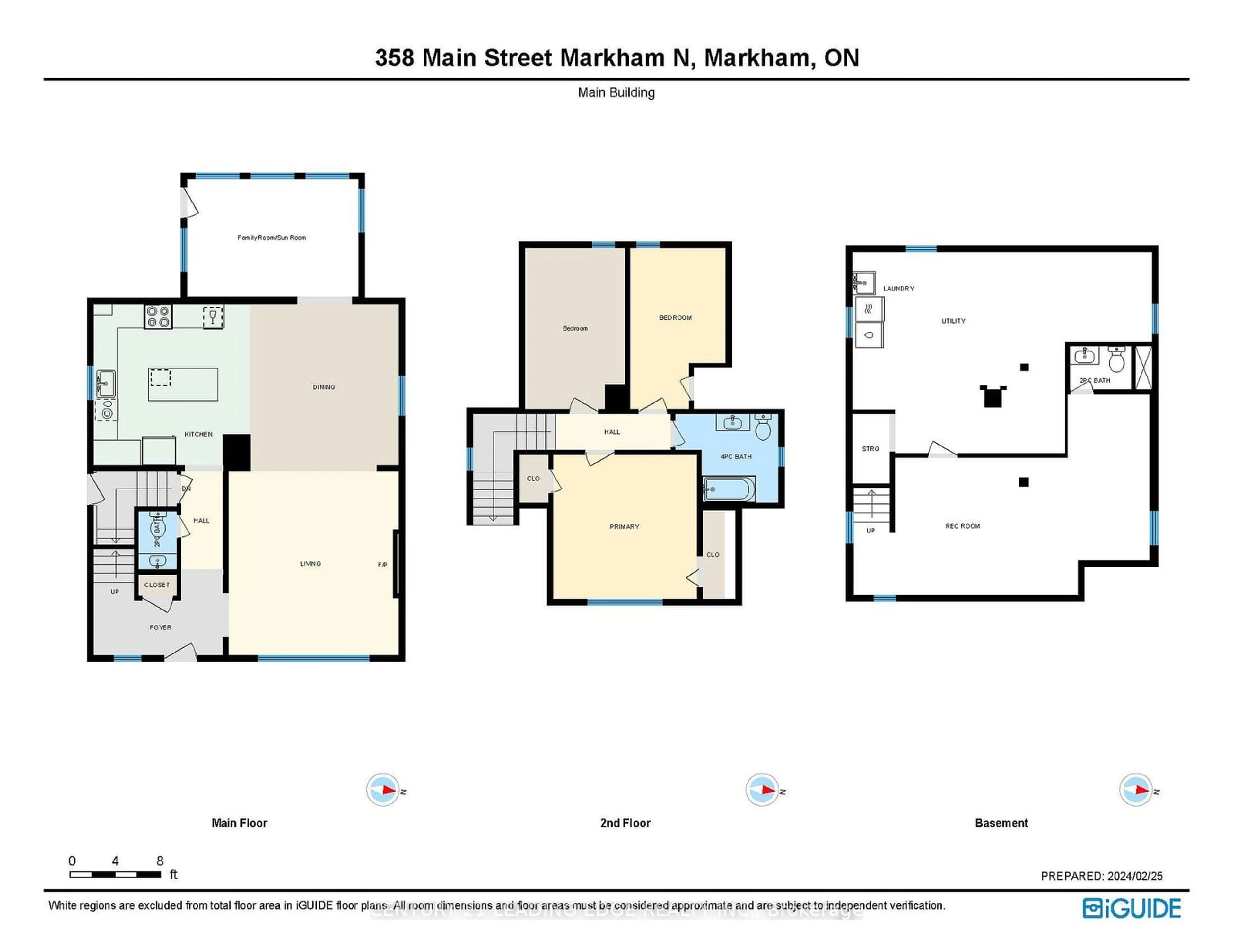 Floor plan for 358 Main St, Markham Ontario L3P 1Z1