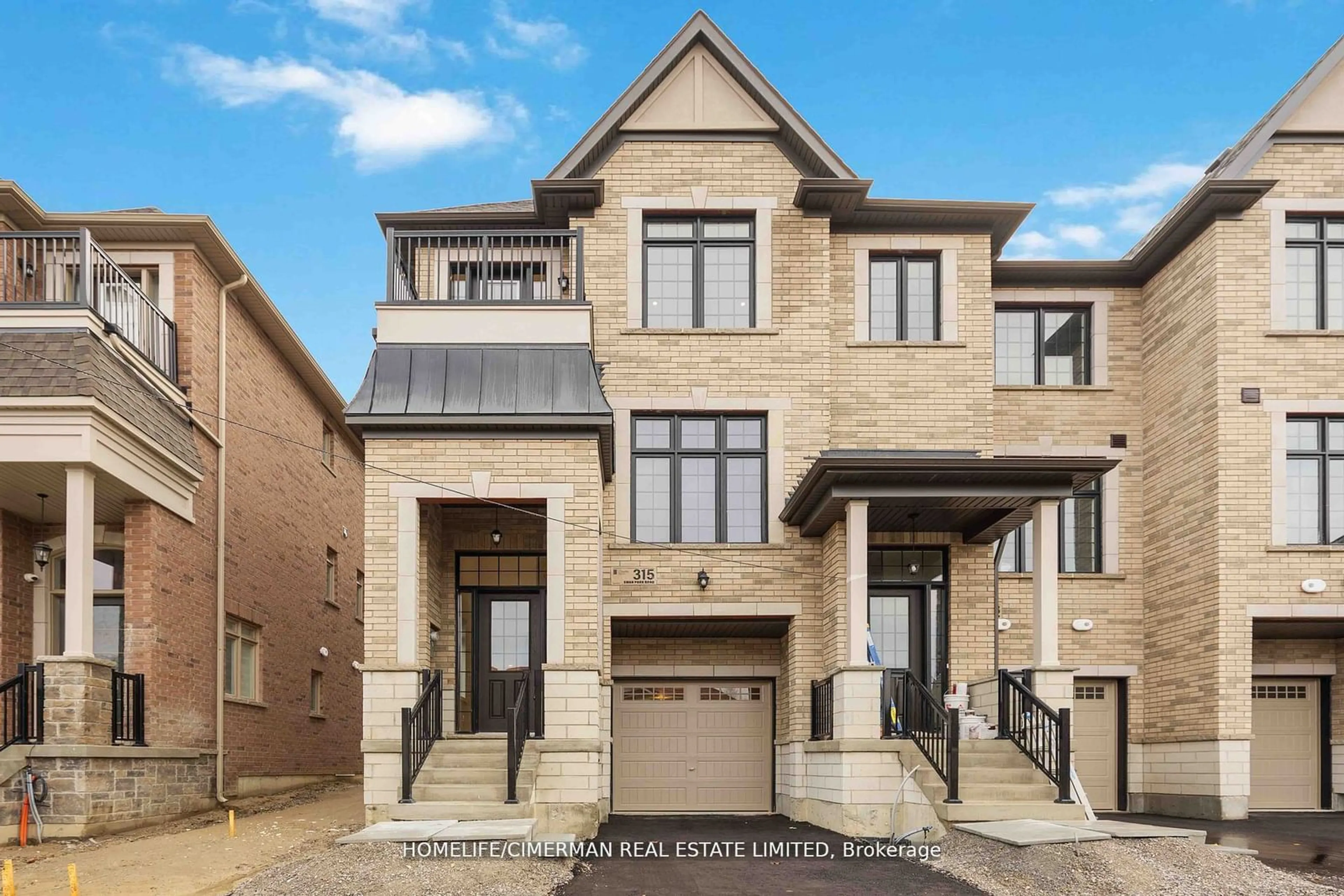 Home with brick exterior material for 315 Swan Park Rd, Markham Ontario L6E 0H3