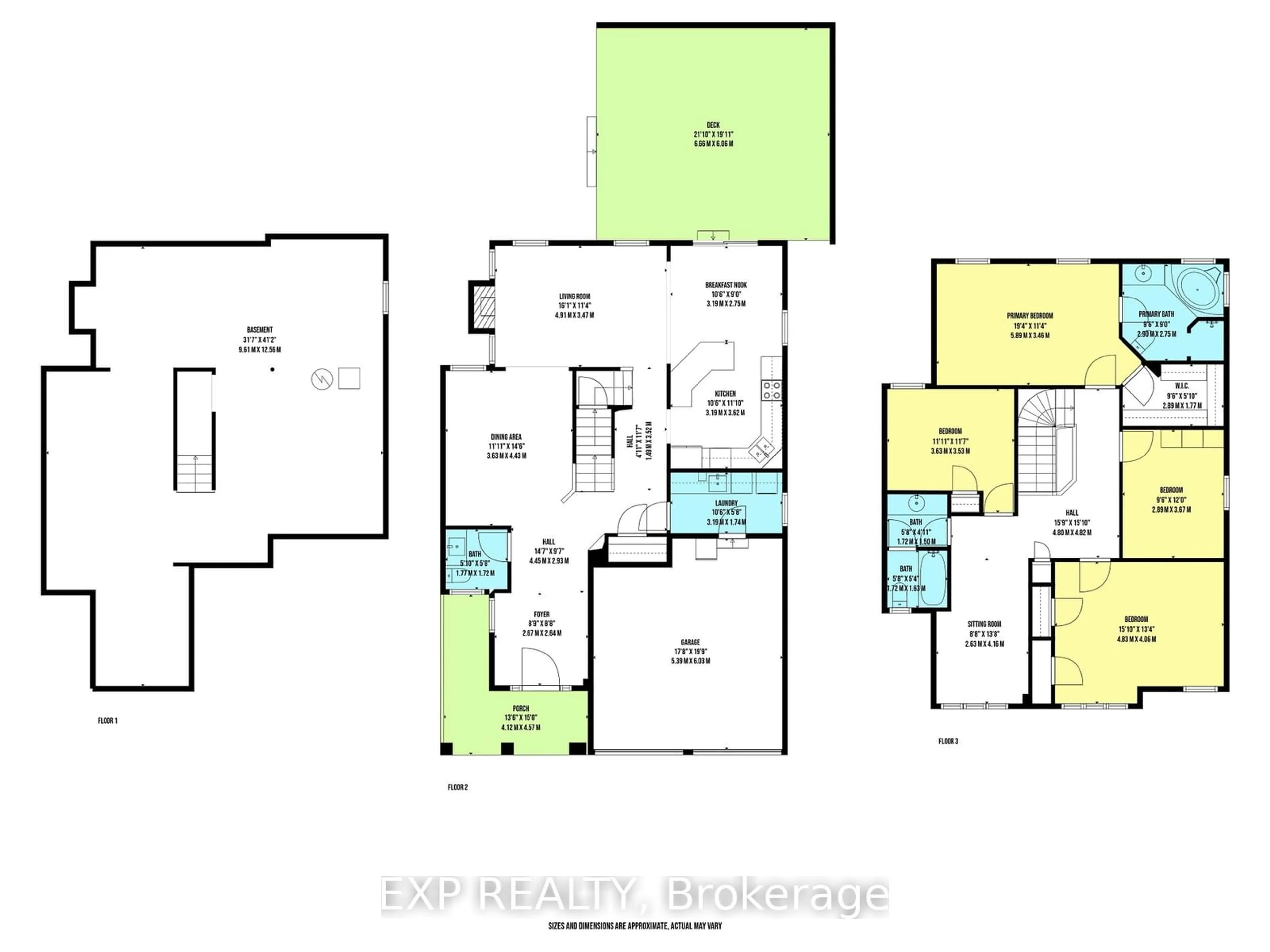 Floor plan for 14 Hickory Ridge St, Georgina Ontario L4P 0A5