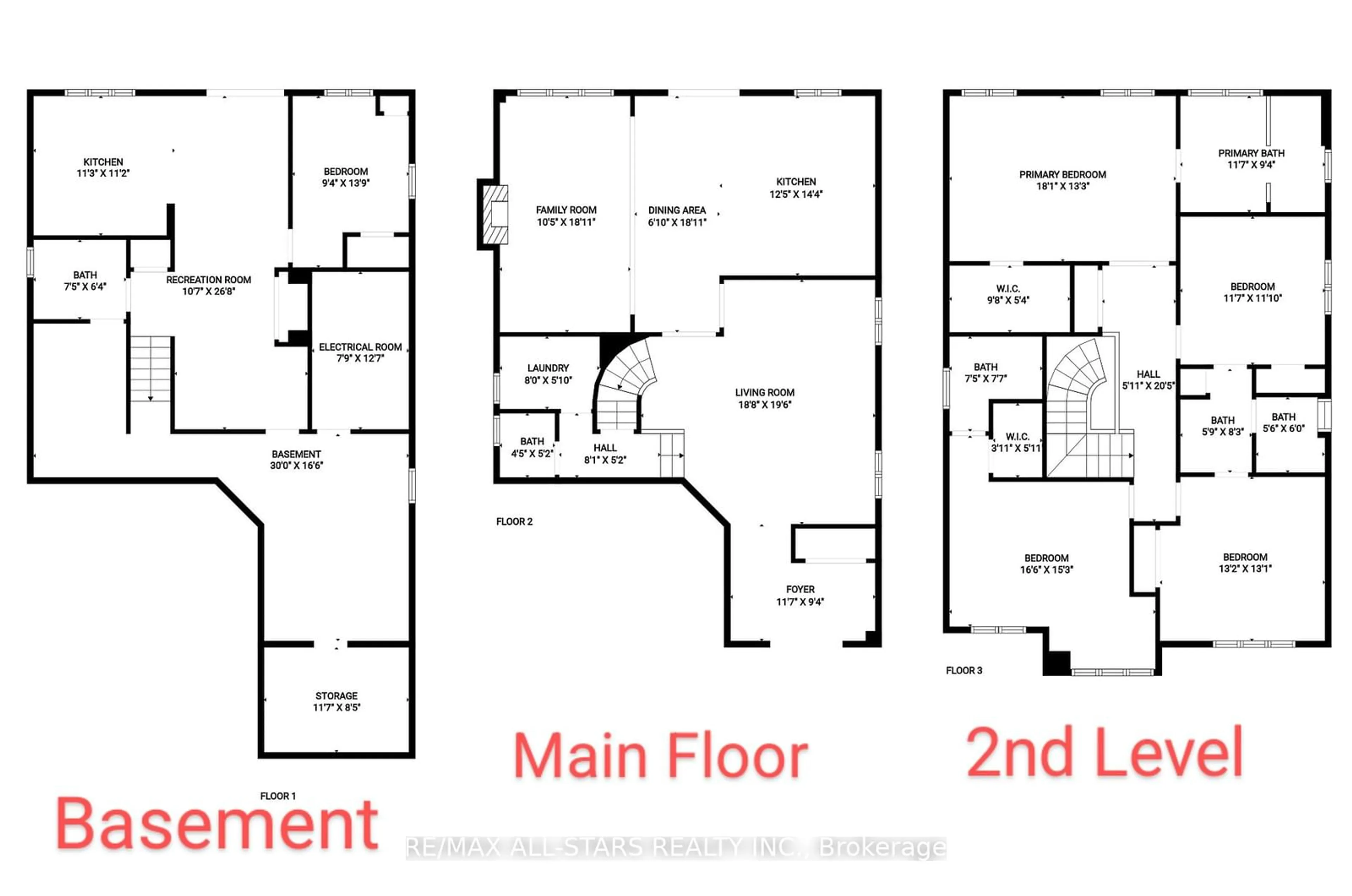 Floor plan for 37 Ridge Gate Cres, East Gwillimbury Ontario L0G 1M0