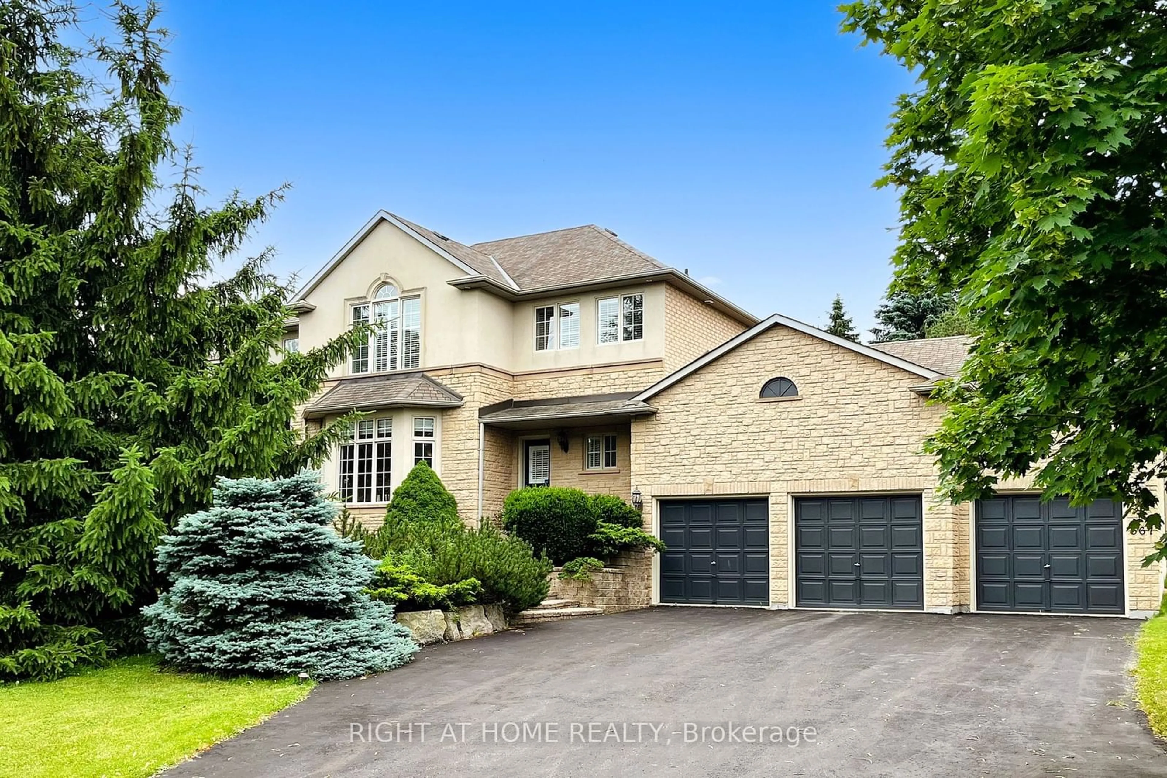 Home with brick exterior material for 667 St  John's Sdrd, Aurora Ontario L4G 0N2