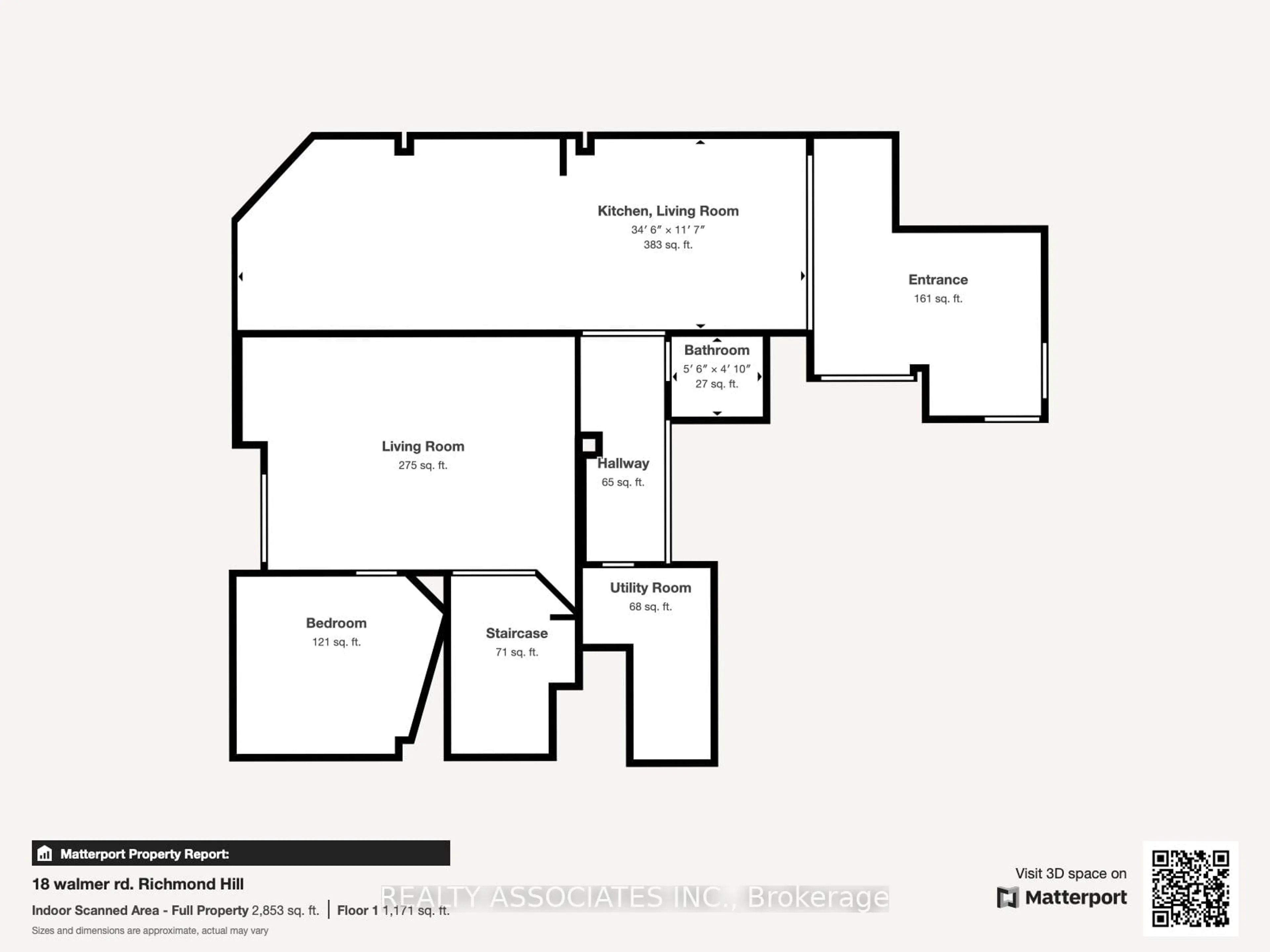 Floor plan for 18 Walmer Rd, Richmond Hill Ontario L4C 3W7