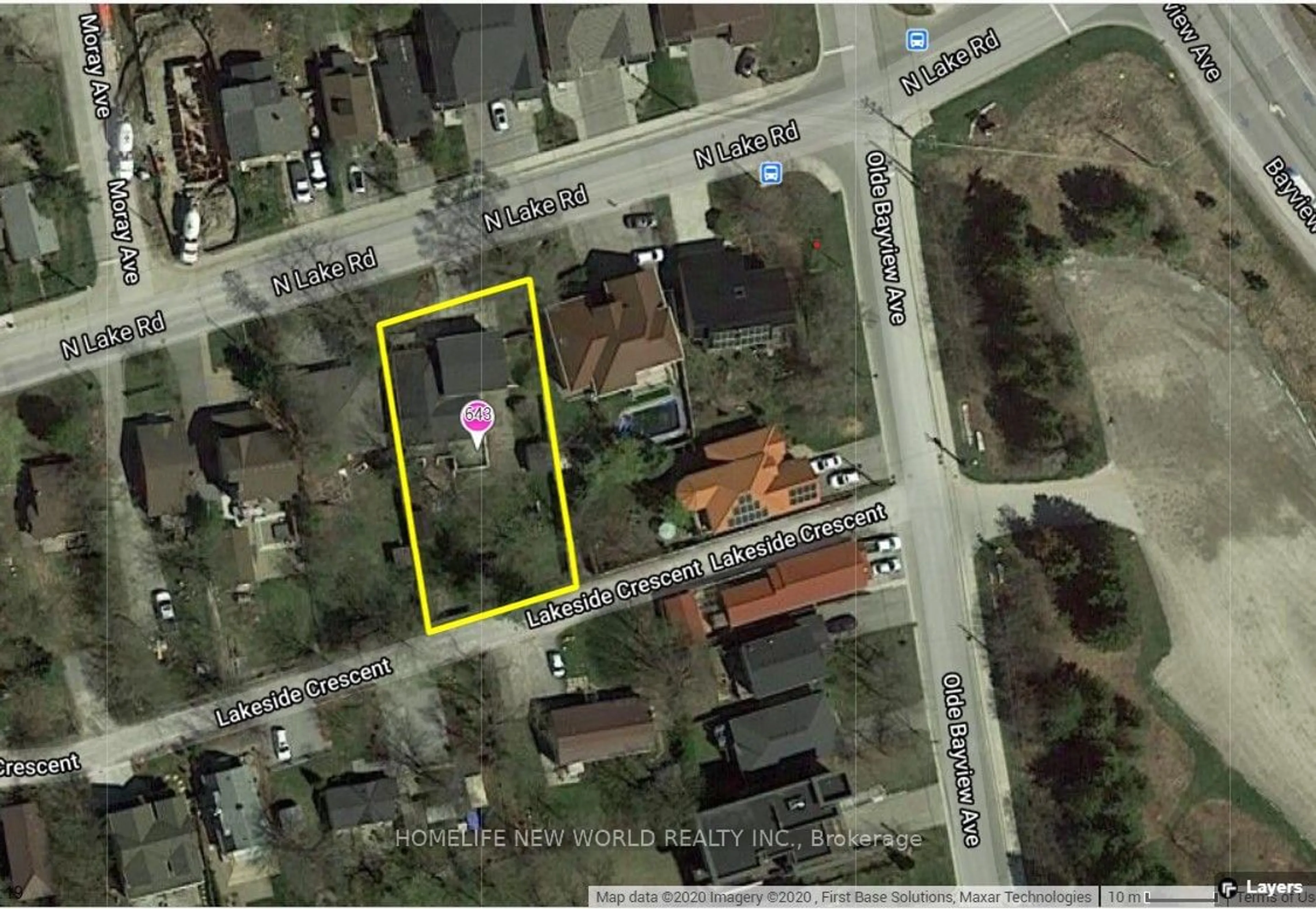 Picture of a map for 643 North Lake Rd, Richmond Hill Ontario L4E 3C5