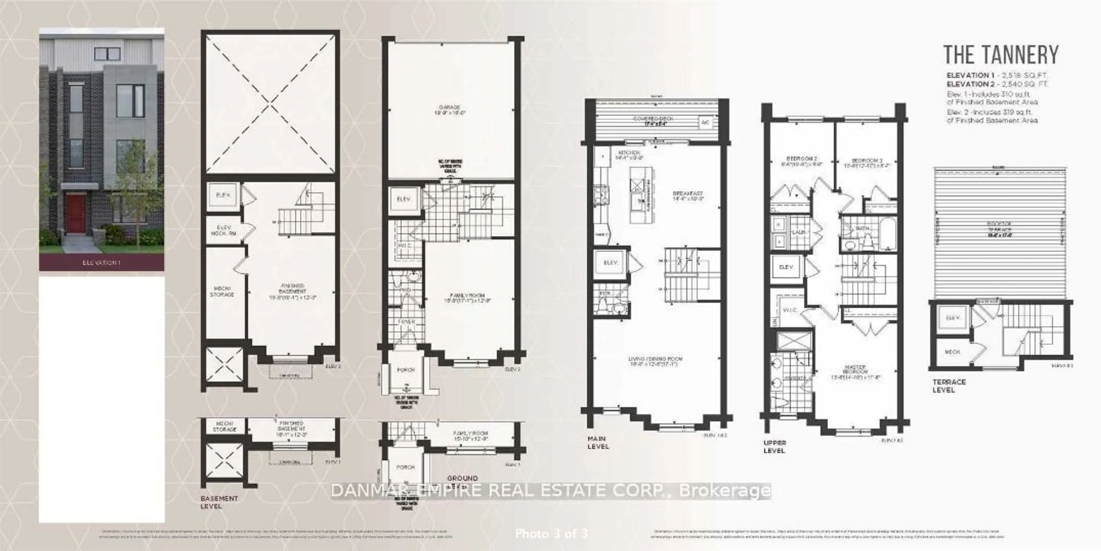 Floor plan for 75 George Kirby St, Vaughan Ontario L6A 5B5