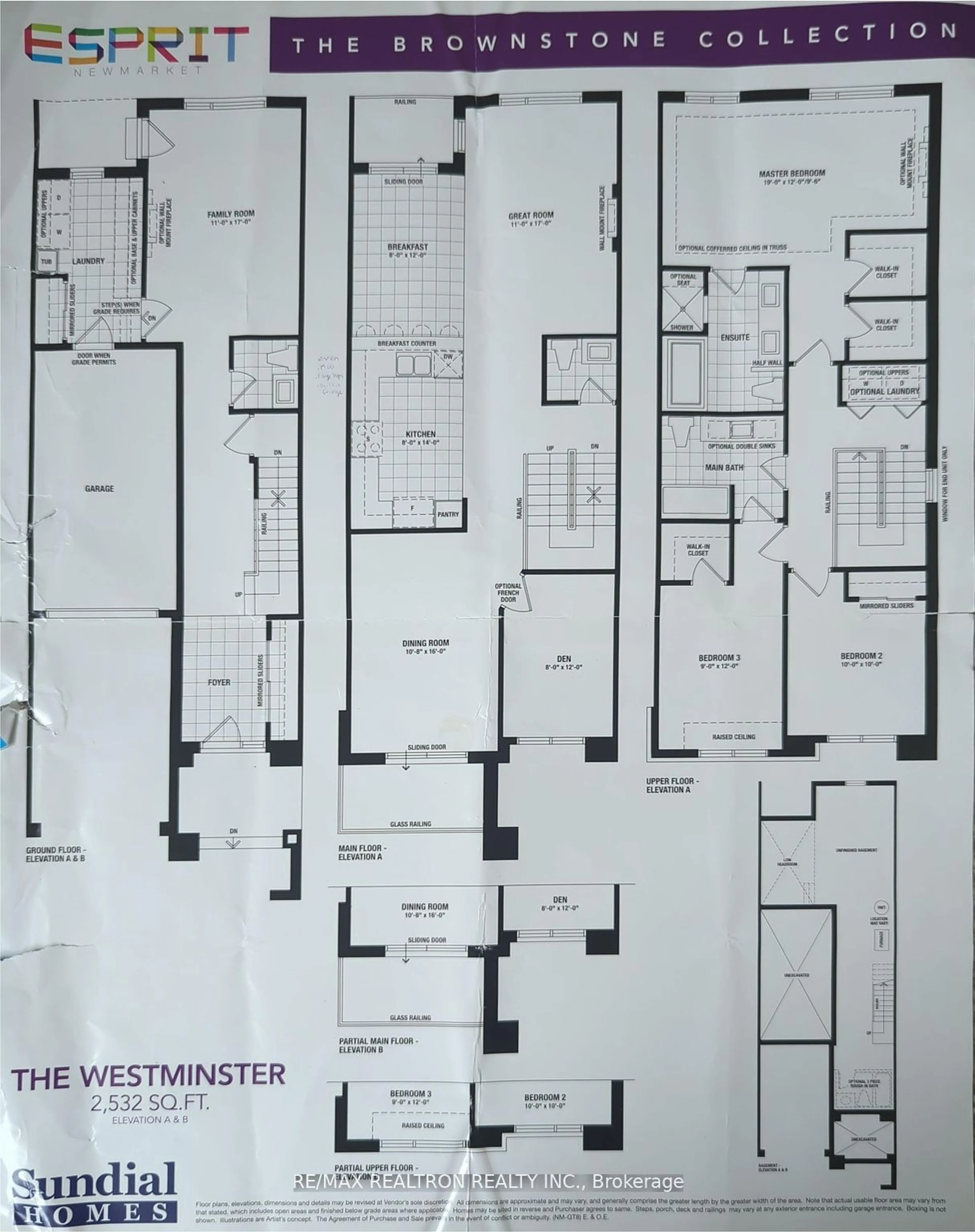 Floor plan for 49 Delano Way, Newmarket Ontario L3X 0L4