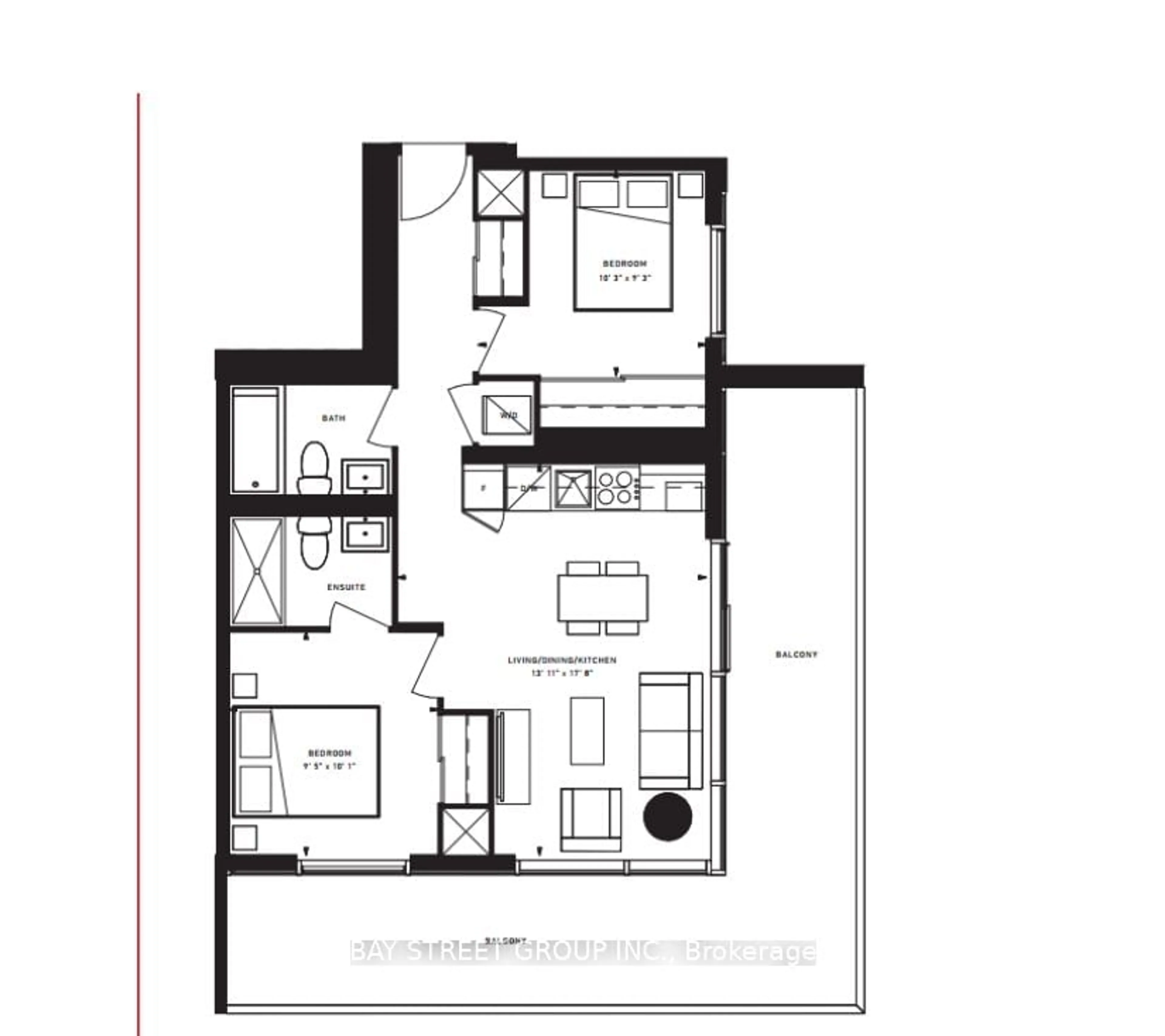 Floor plan for 7890 Jane St #5512, Vaughan Ontario L4K 0K9