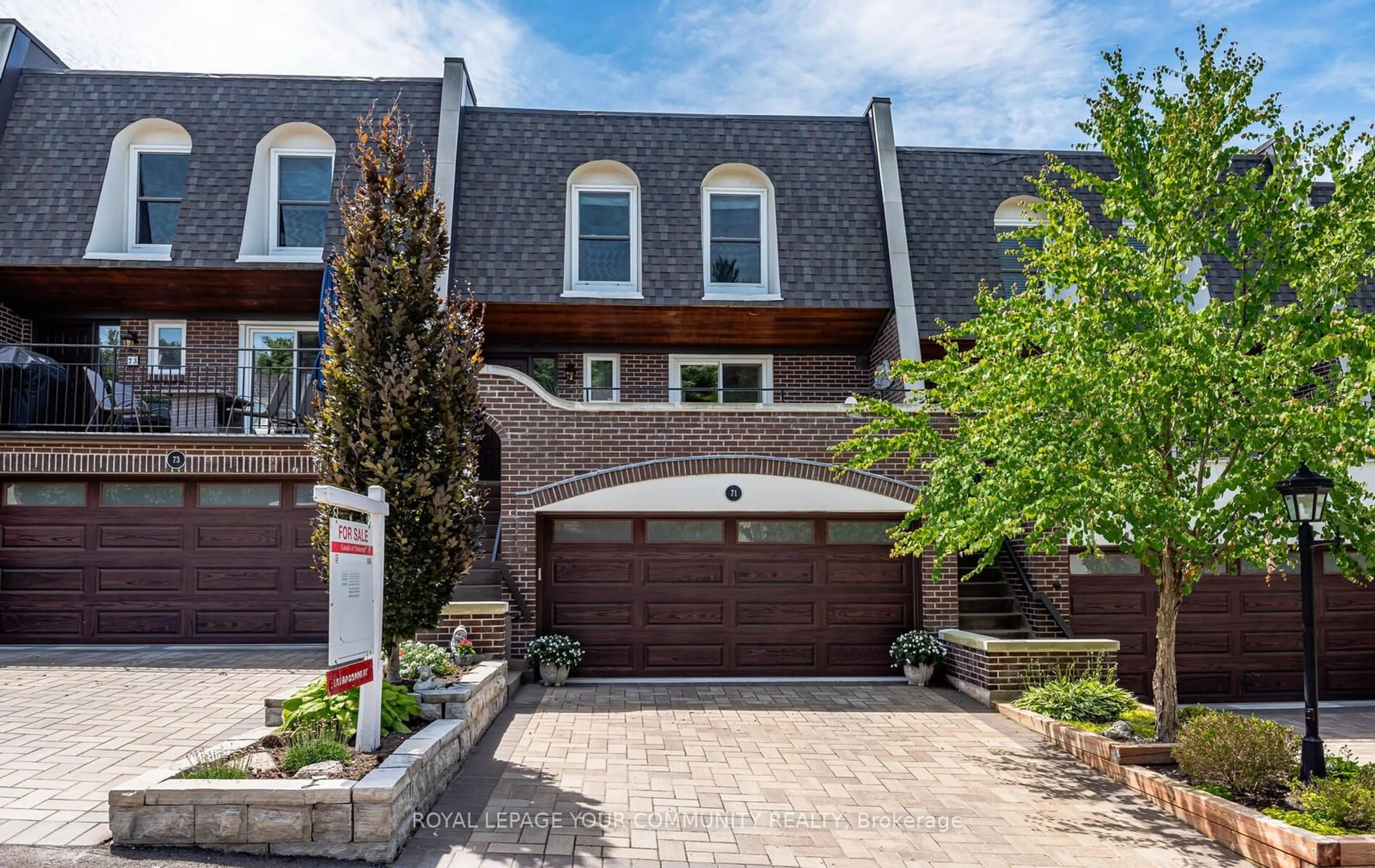 Home with brick exterior material for 71 Quail Valley Lane, Markham Ontario L3T 4R4