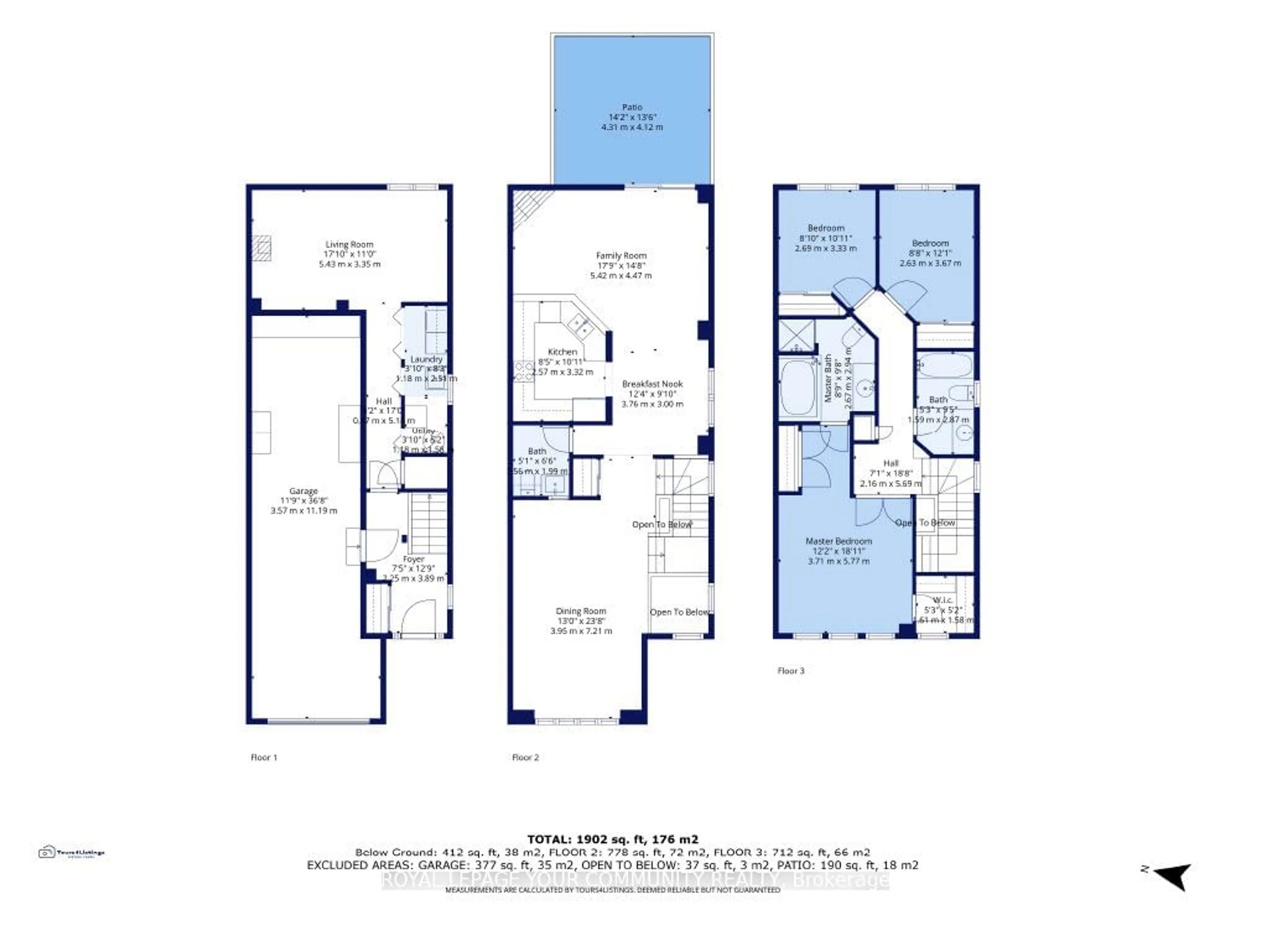 Floor plan for 156 Millcliff Circ, Aurora Ontario L4G 7N8