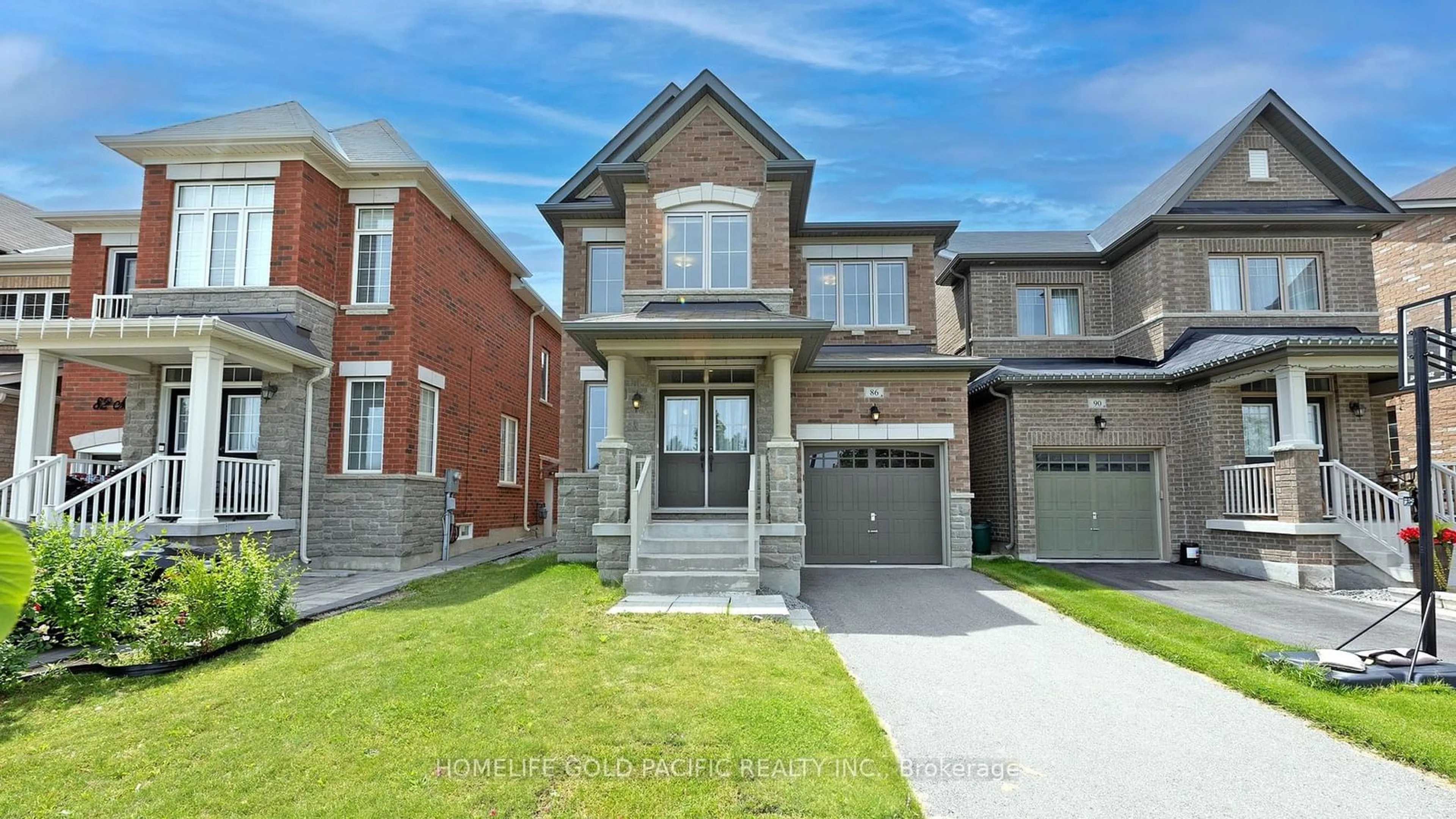 Home with brick exterior material for 86 Mactier Dr, Vaughan Ontario L0J 1C0