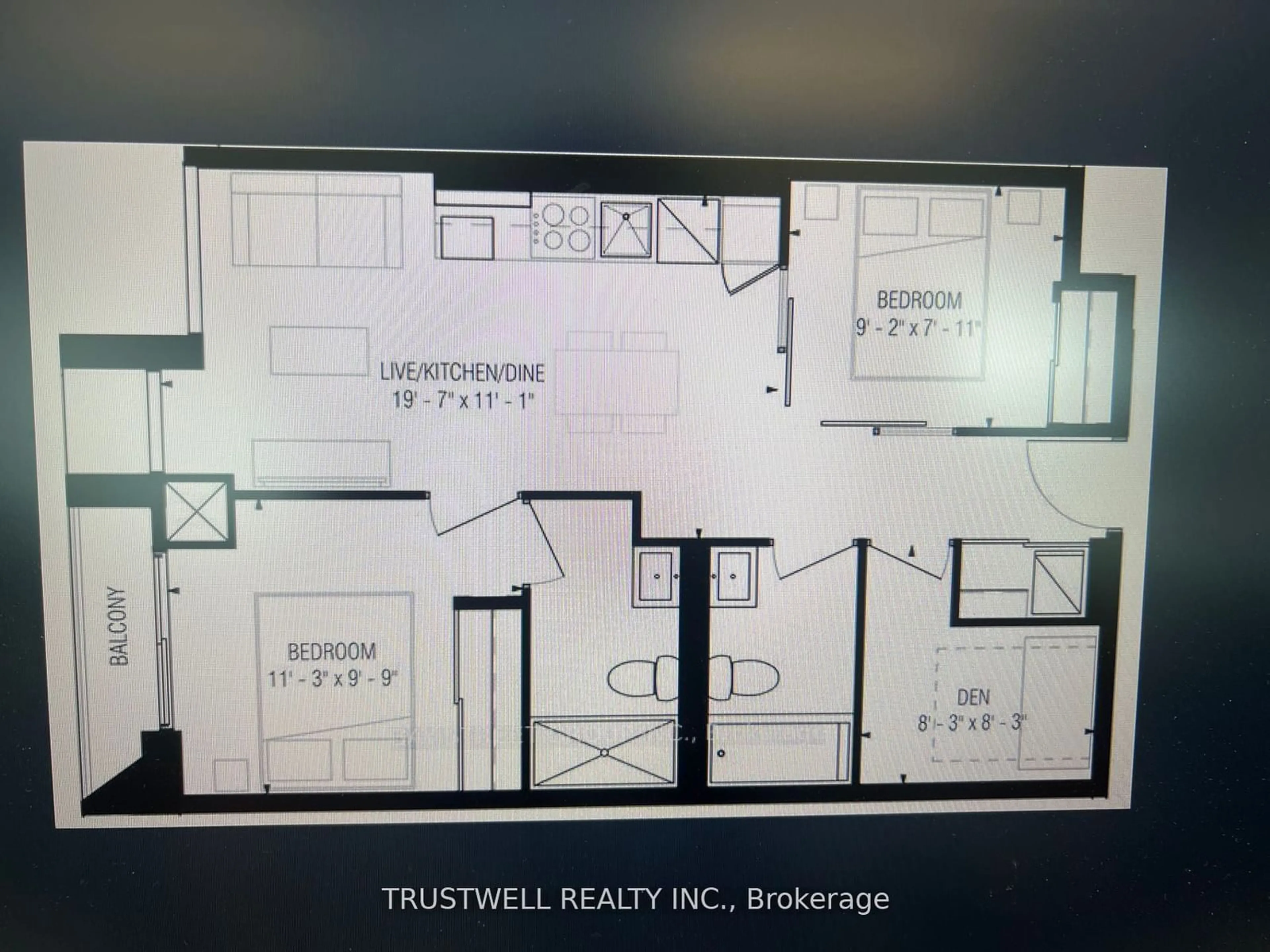 Floor plan for 7890 Jane St #702, Vaughan Ontario L4K 4R6