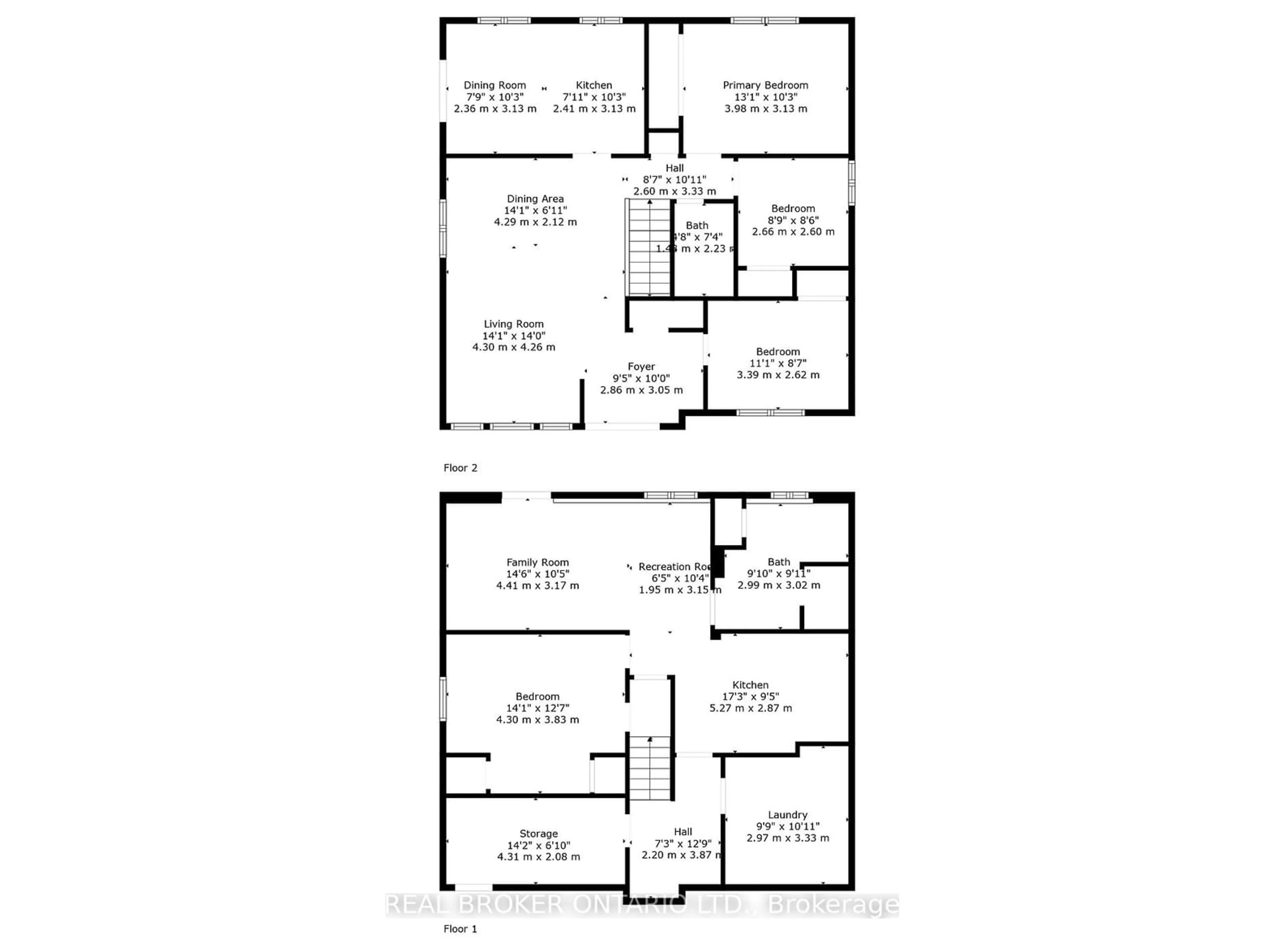 Floor plan for 9 Christina Crt, Essa Ontario L0M 1B5