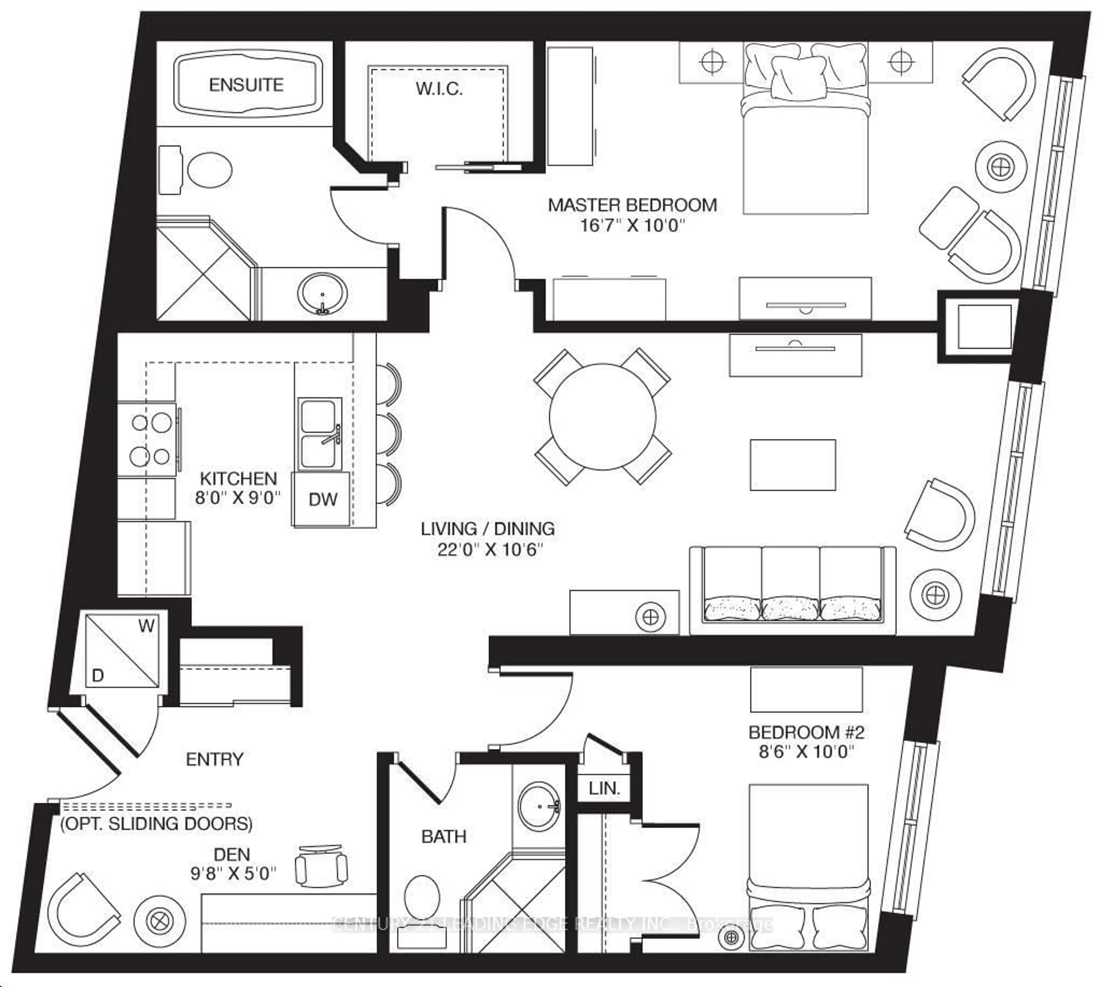 Floor plan for 68 Main St #226, Markham Ontario L3P 1X5
