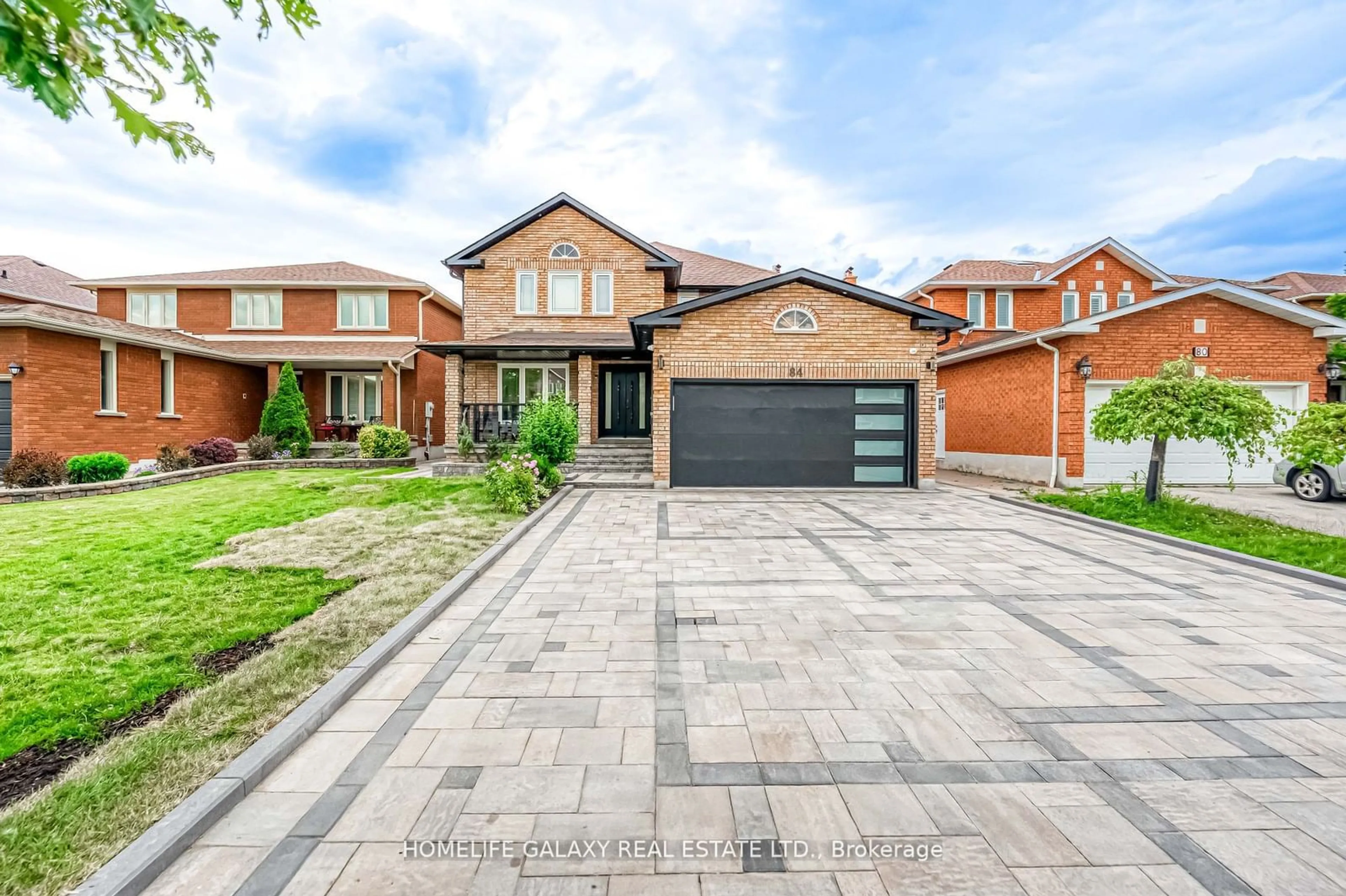 Home with brick exterior material for 84 Burgosa Crt, Vaughan Ontario L4L 7V7