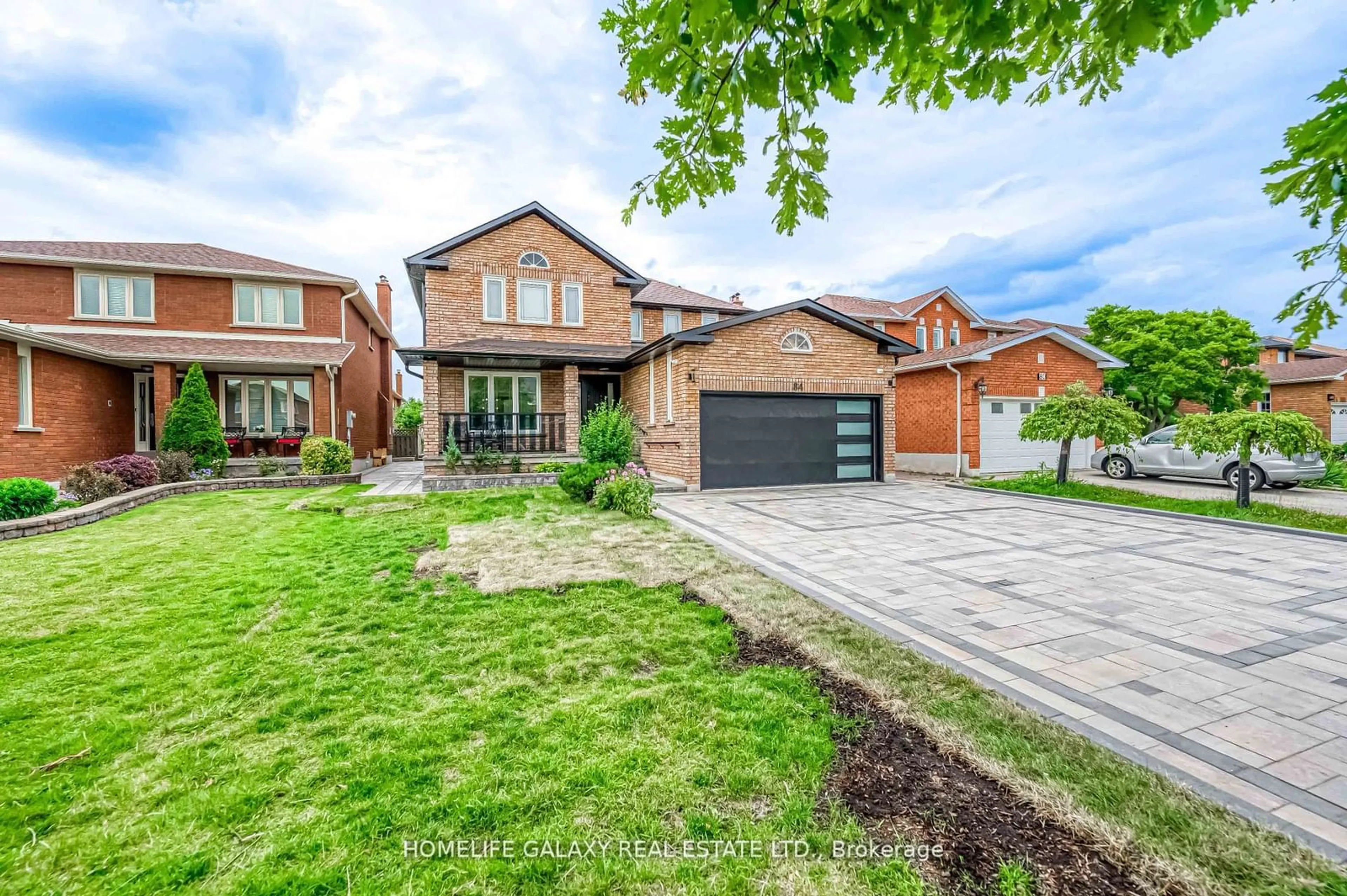 Home with brick exterior material for 84 Burgosa Crt, Vaughan Ontario L4L 7V7