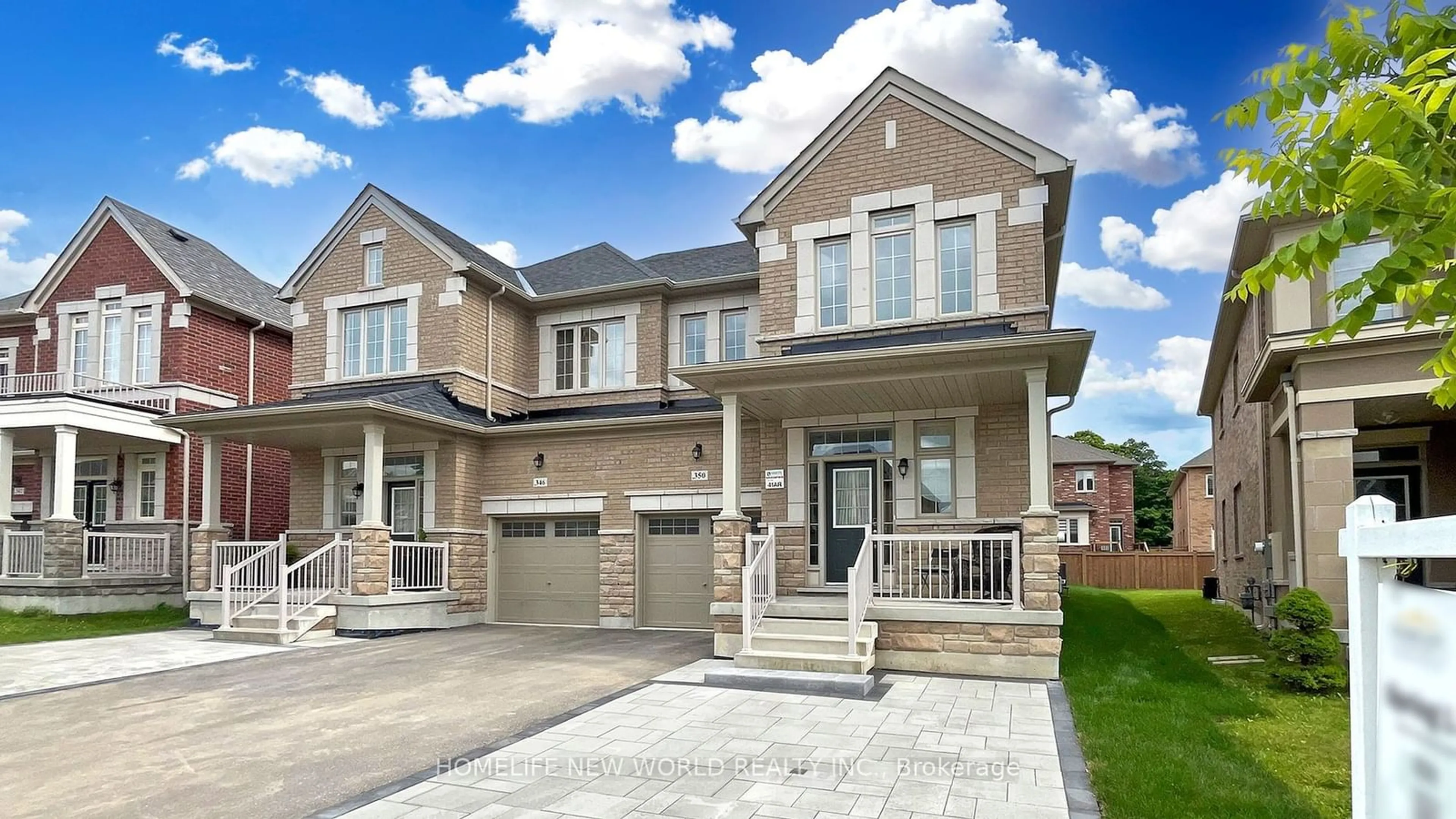 Home with brick exterior material for 350 Chouinard Way, Aurora Ontario L4G 1A6