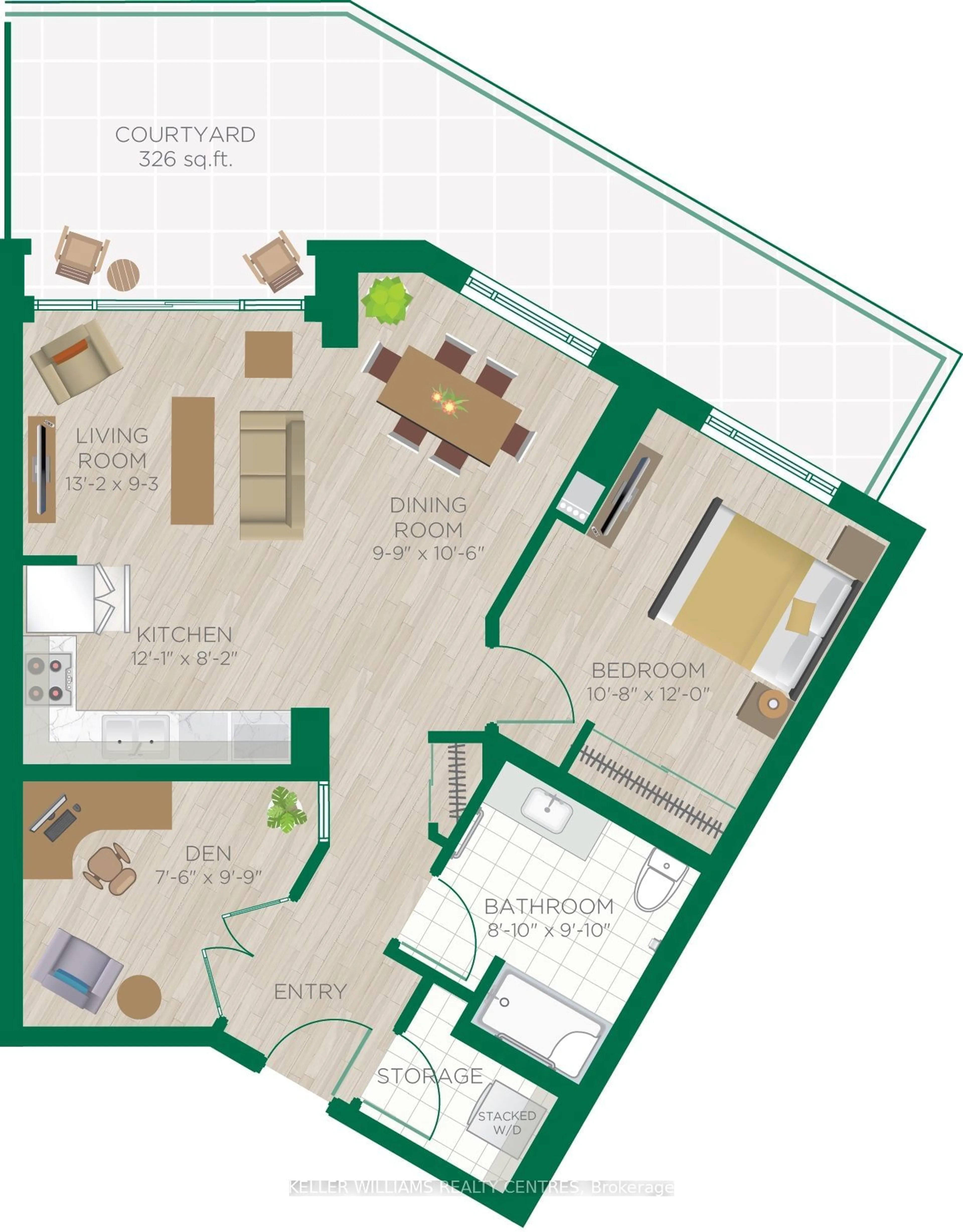 Floor plan for 460 William Graham Dr #117, Aurora Ontario L4G 1X9