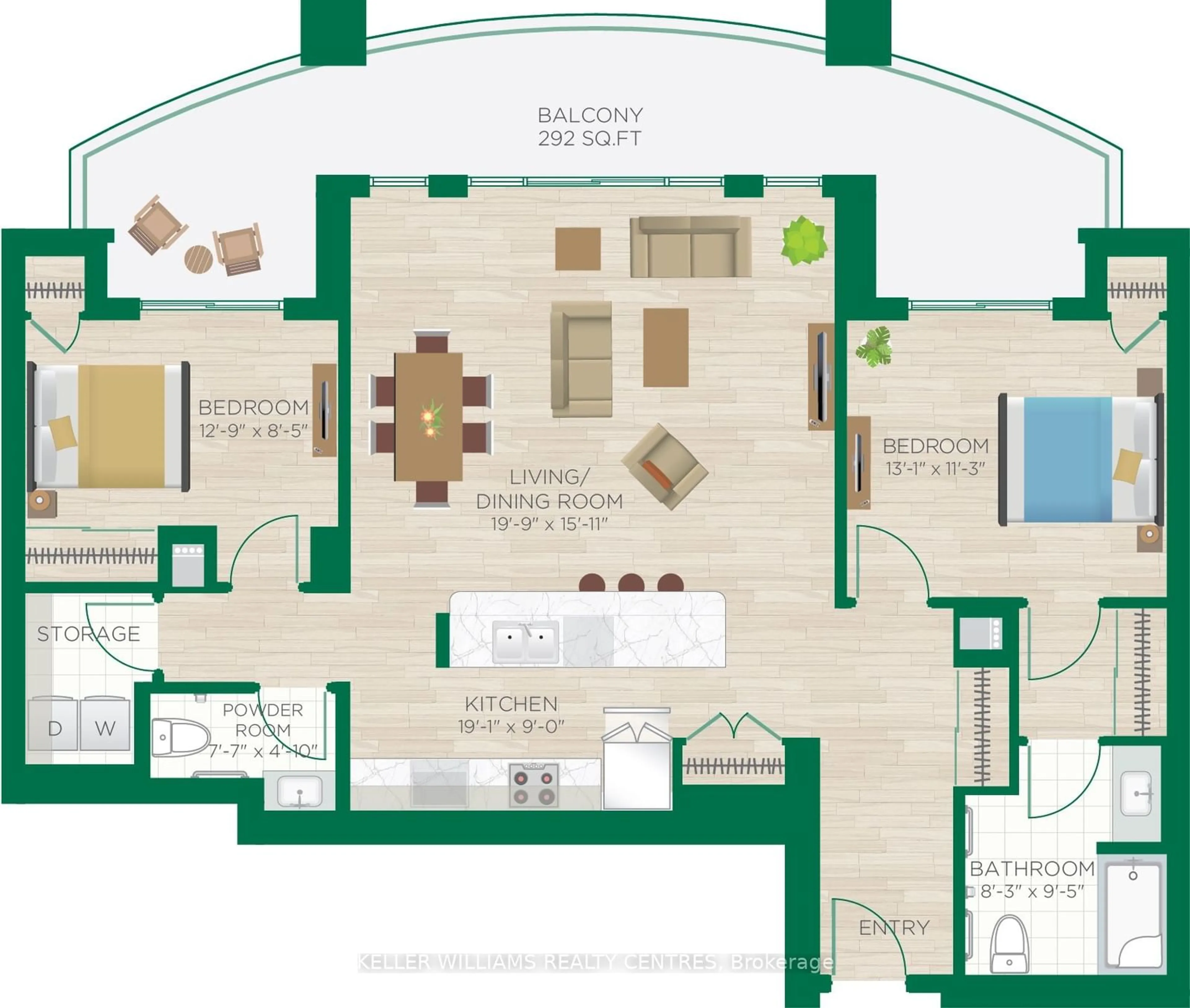 Floor plan for 460 William Graham Dr #318, Aurora Ontario L4G 1X9