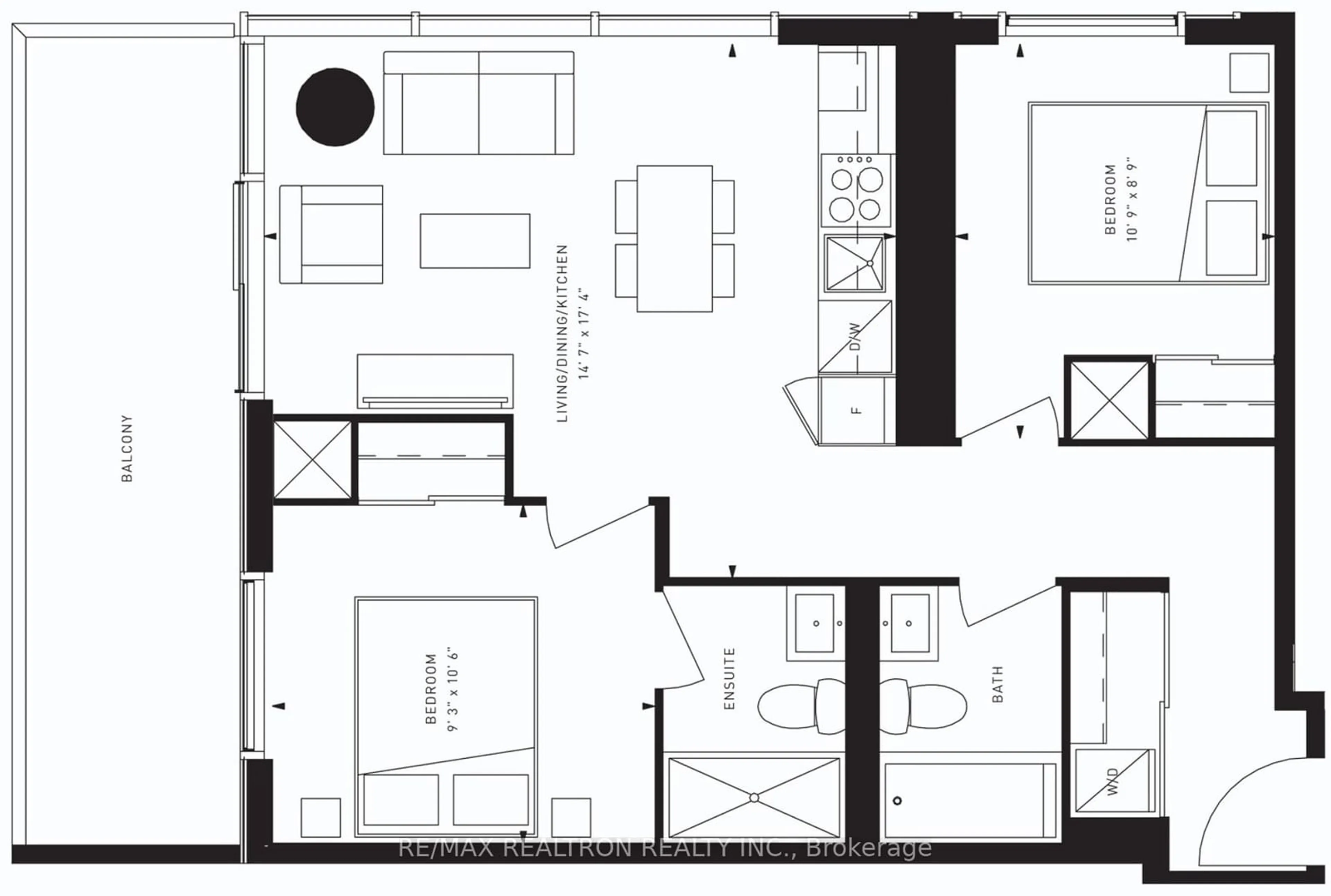 Floor plan for 7890 Jane St #4509, Vaughan Ontario L4K 0K9