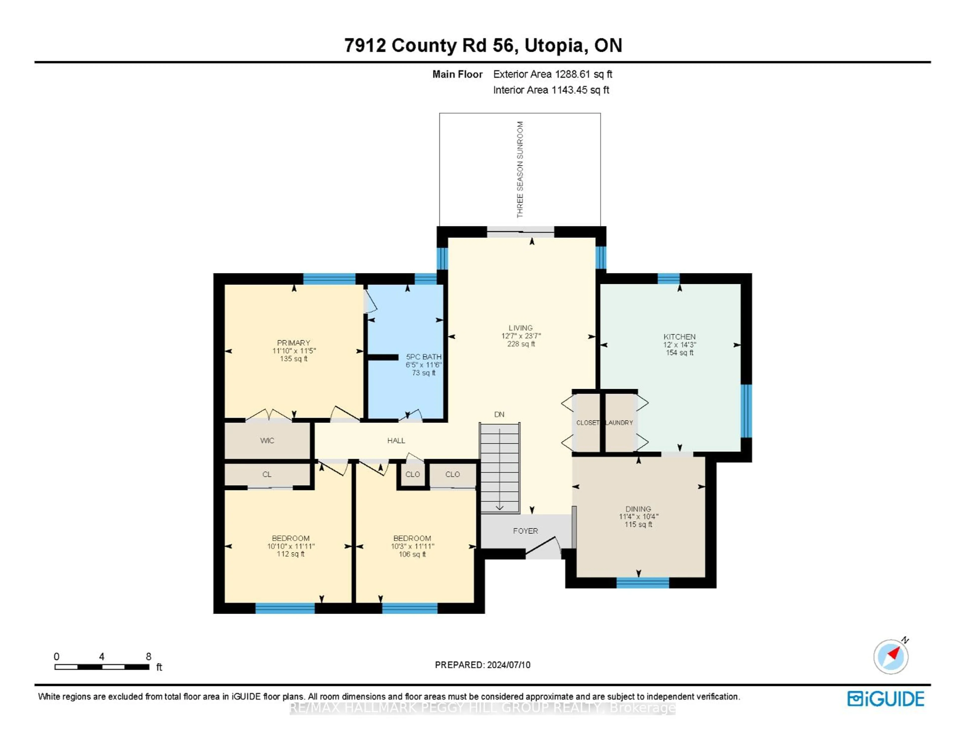 Floor plan for 7912 County Road 56, Essa Ontario L0M 1T0