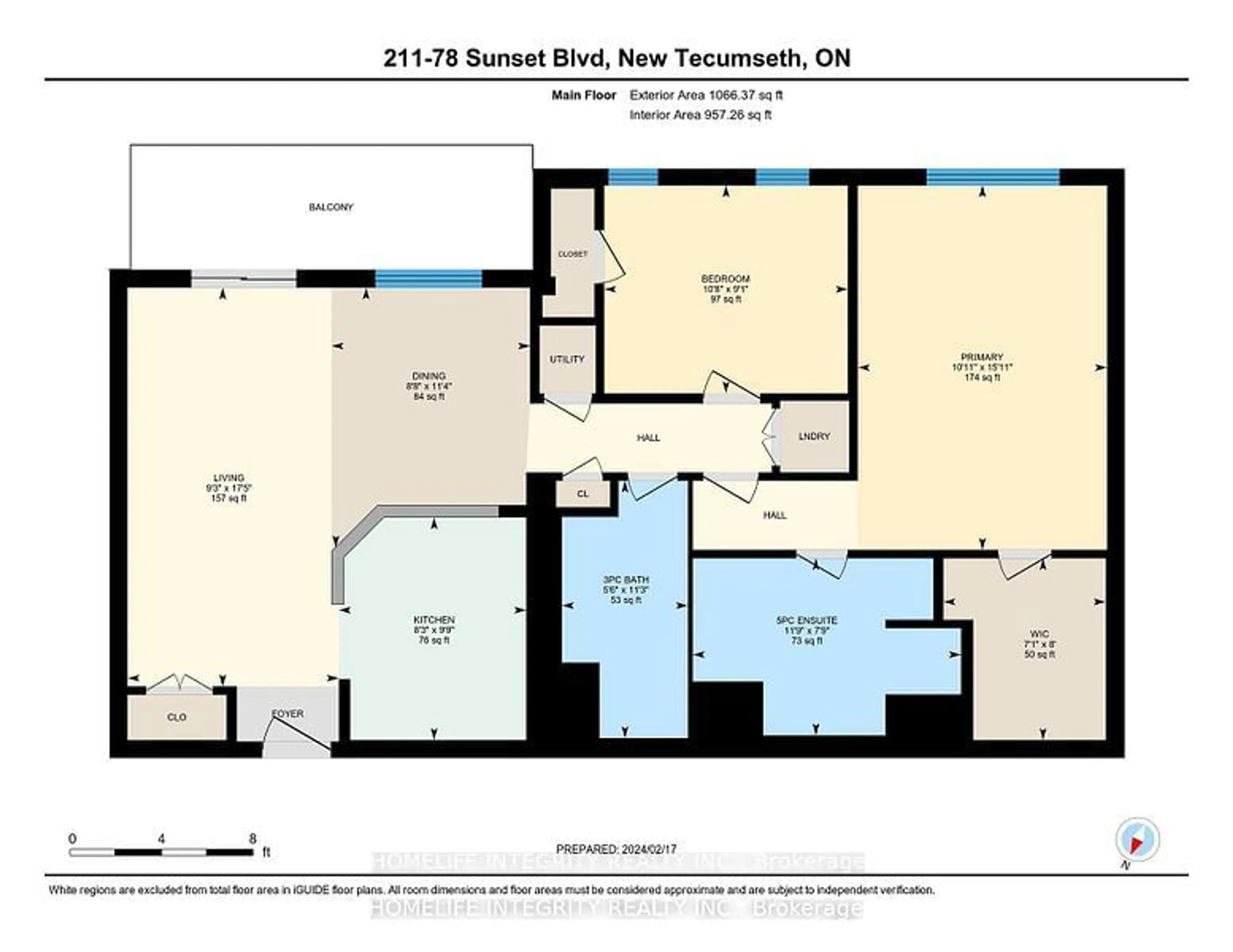 Floor plan for 78 Sunset Blvd #211, New Tecumseth Ontario L9R 2H5